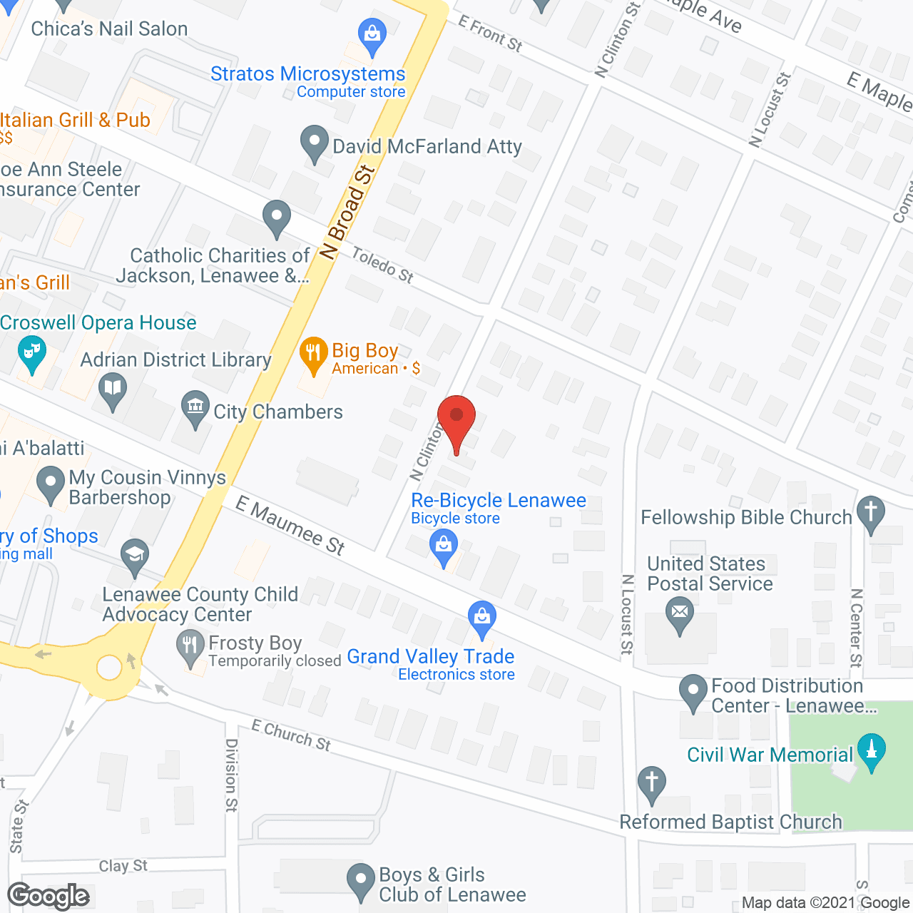 Hosler Alternative Placements in google map