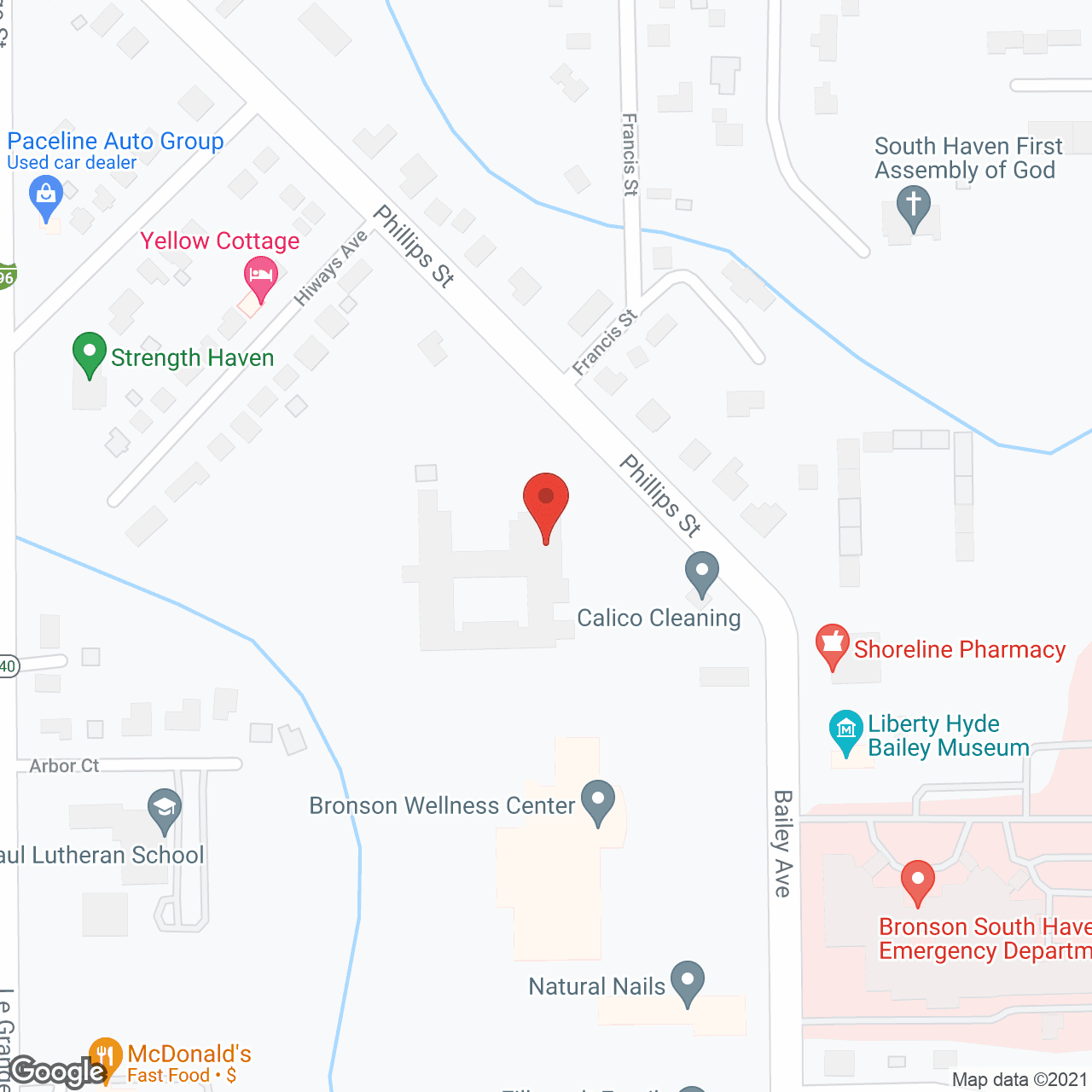 South Haven Healthcare Ctr in google map
