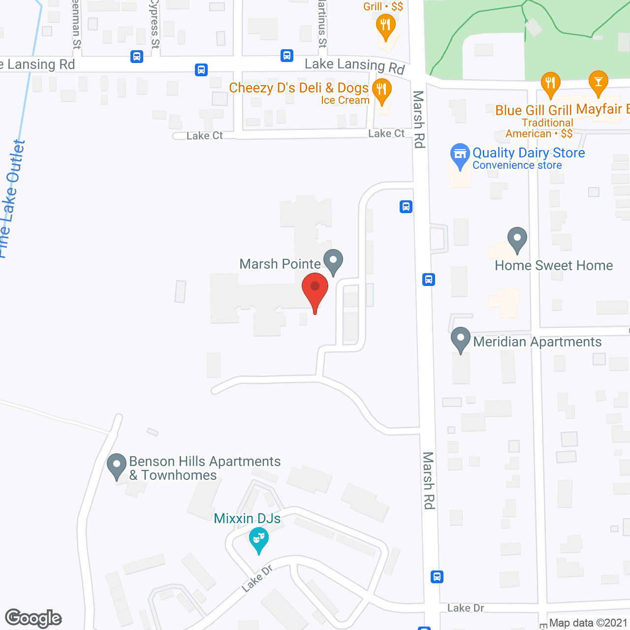 Marsh Pointe Apartments in google map