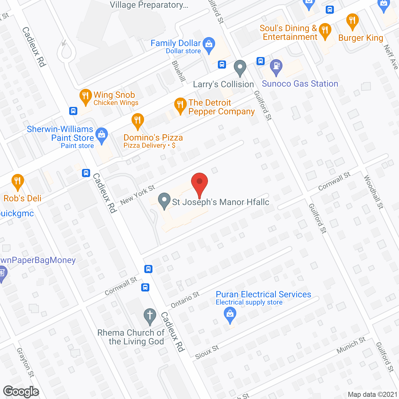 St Joseph's Manor in google map
