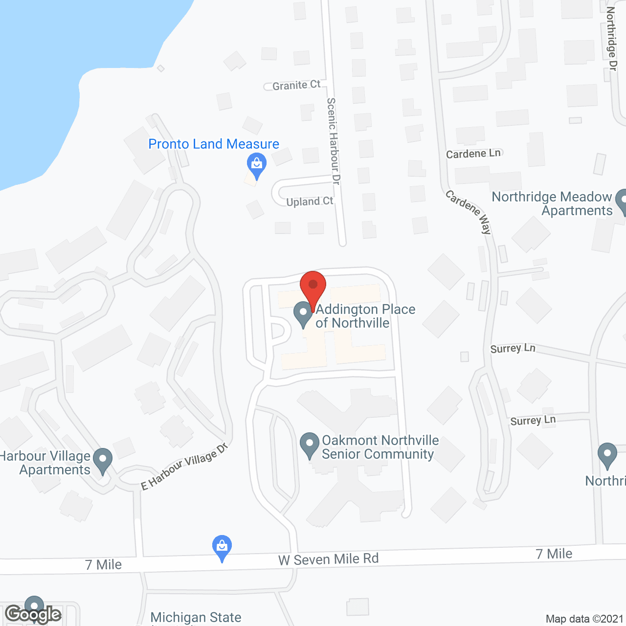 Addington Place Memory Care Northville in google map