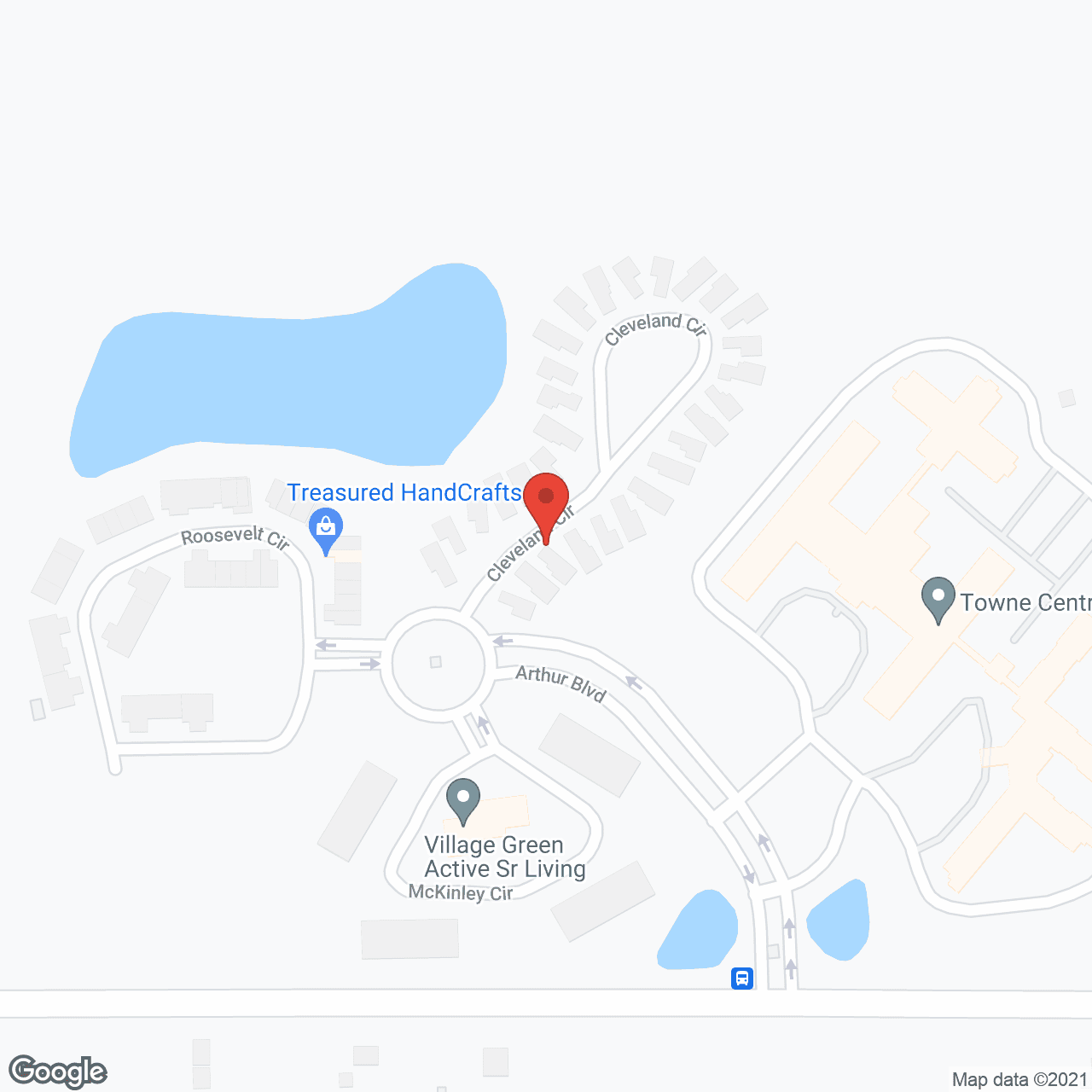 Village Green in google map