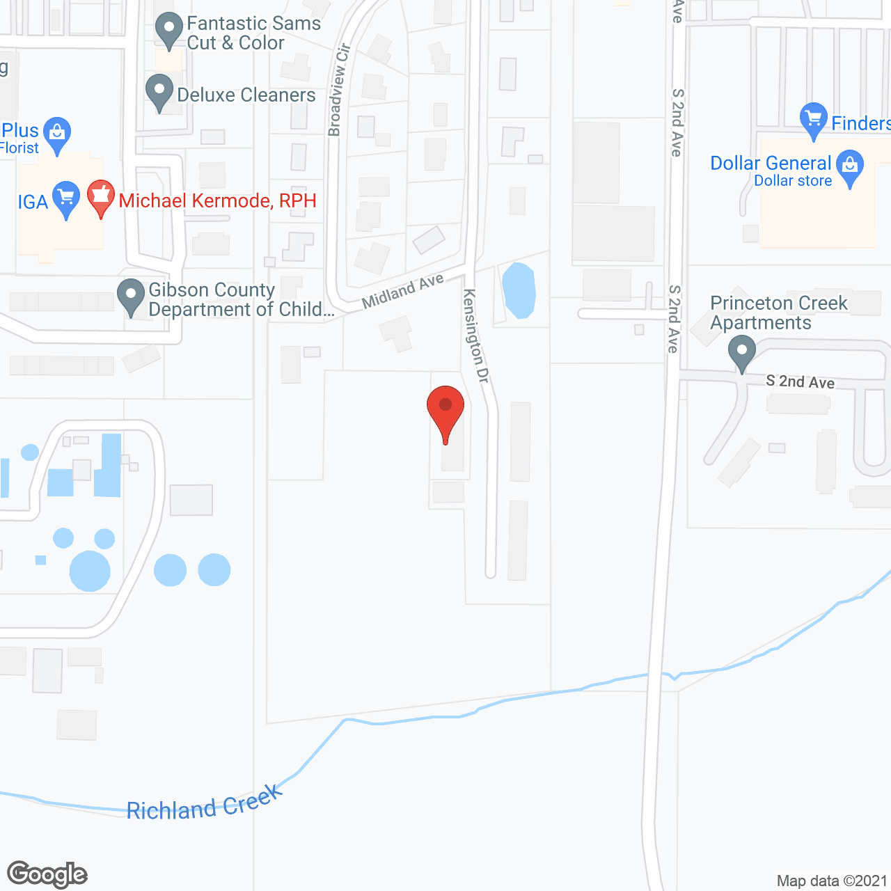 Midland Heights Apartments in google map