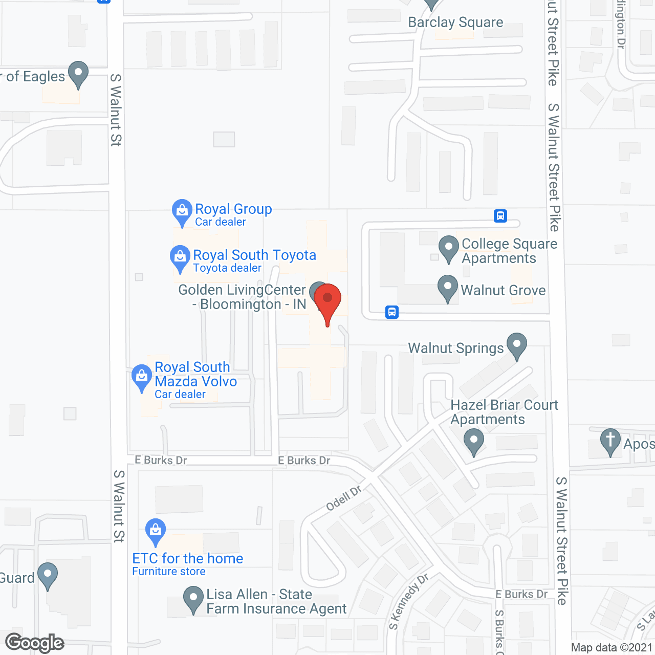 Brickyard Healthcare - Bloomington Care Center in google map