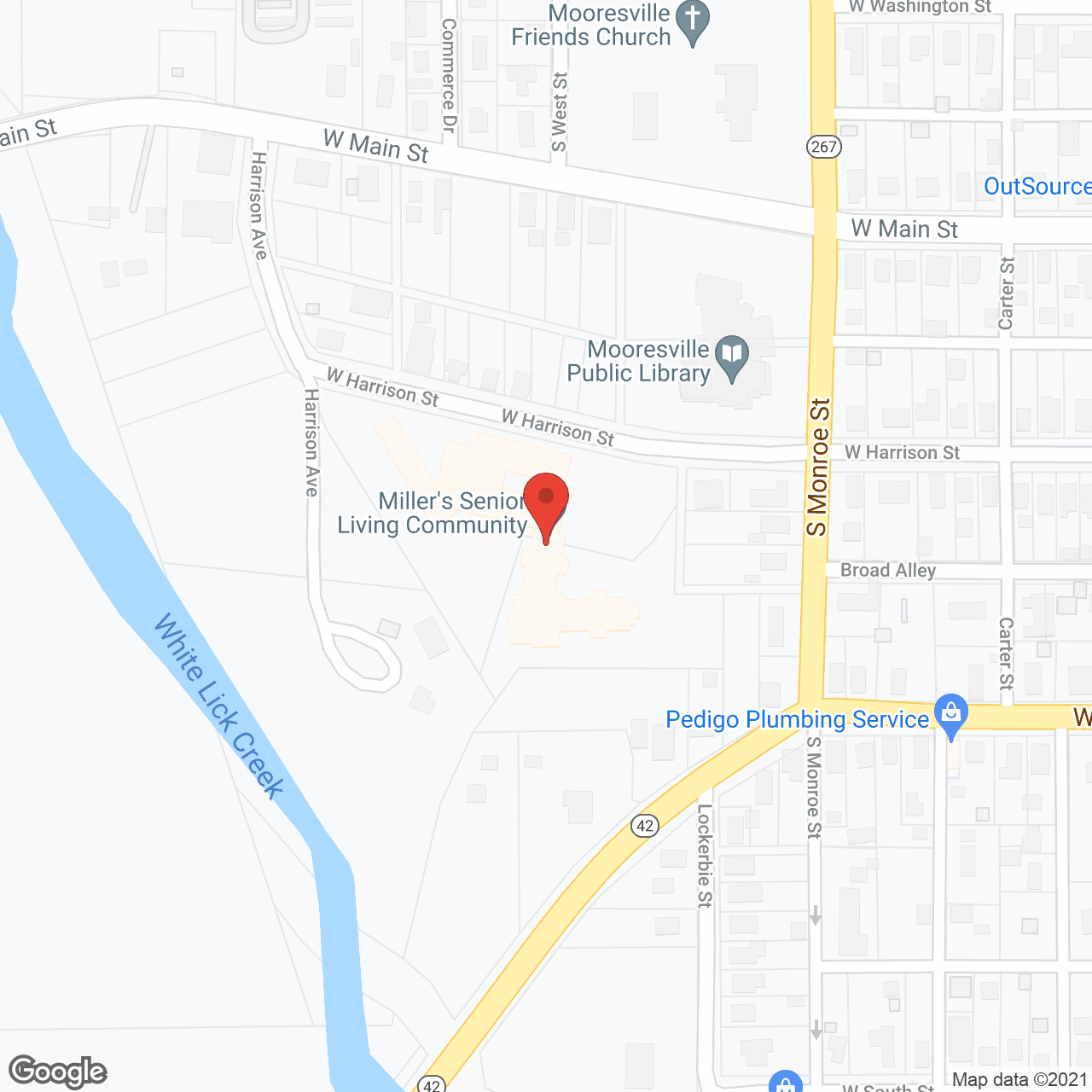 Miller's Senior Living Community-Mooresville in google map