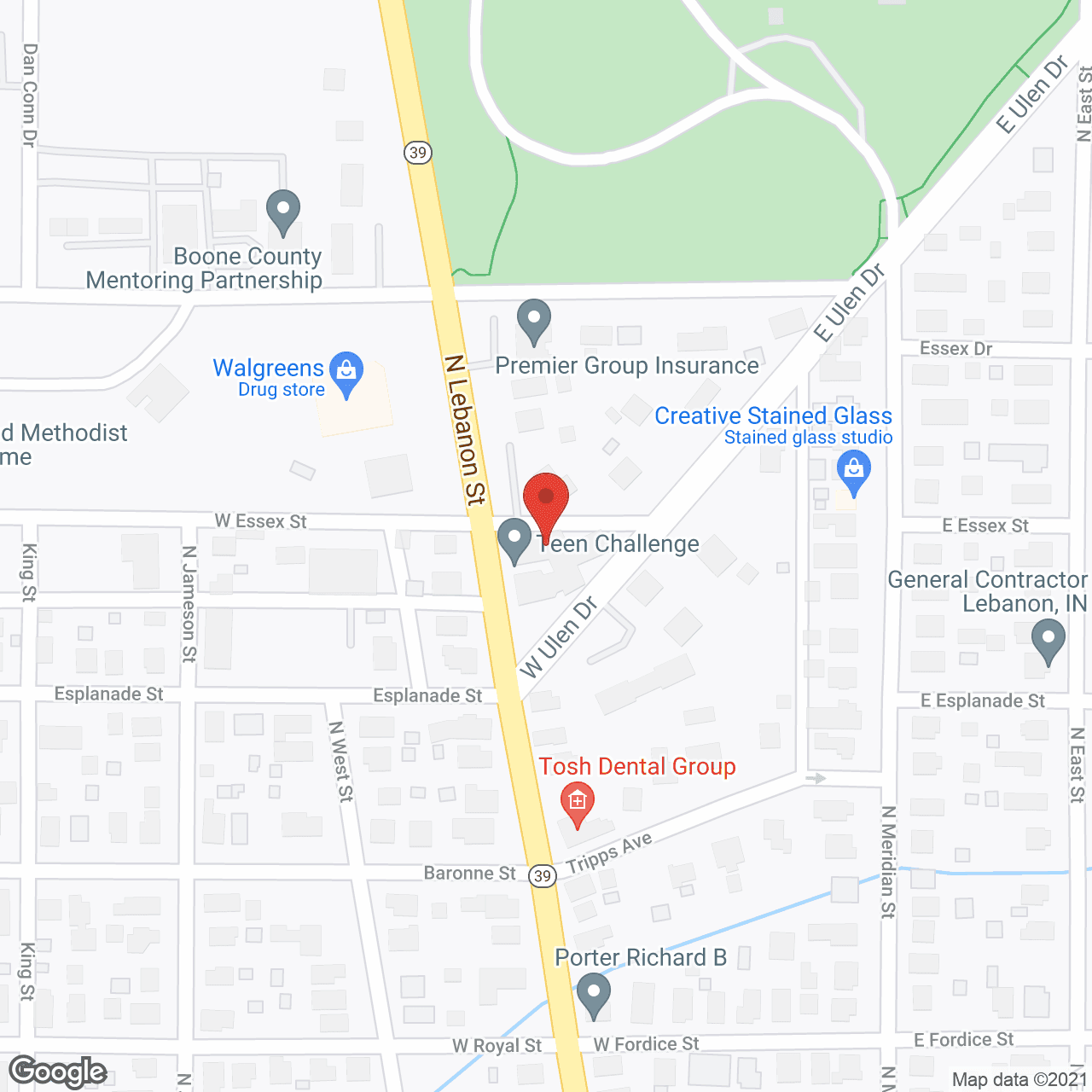 English Senior Living Ctr in google map