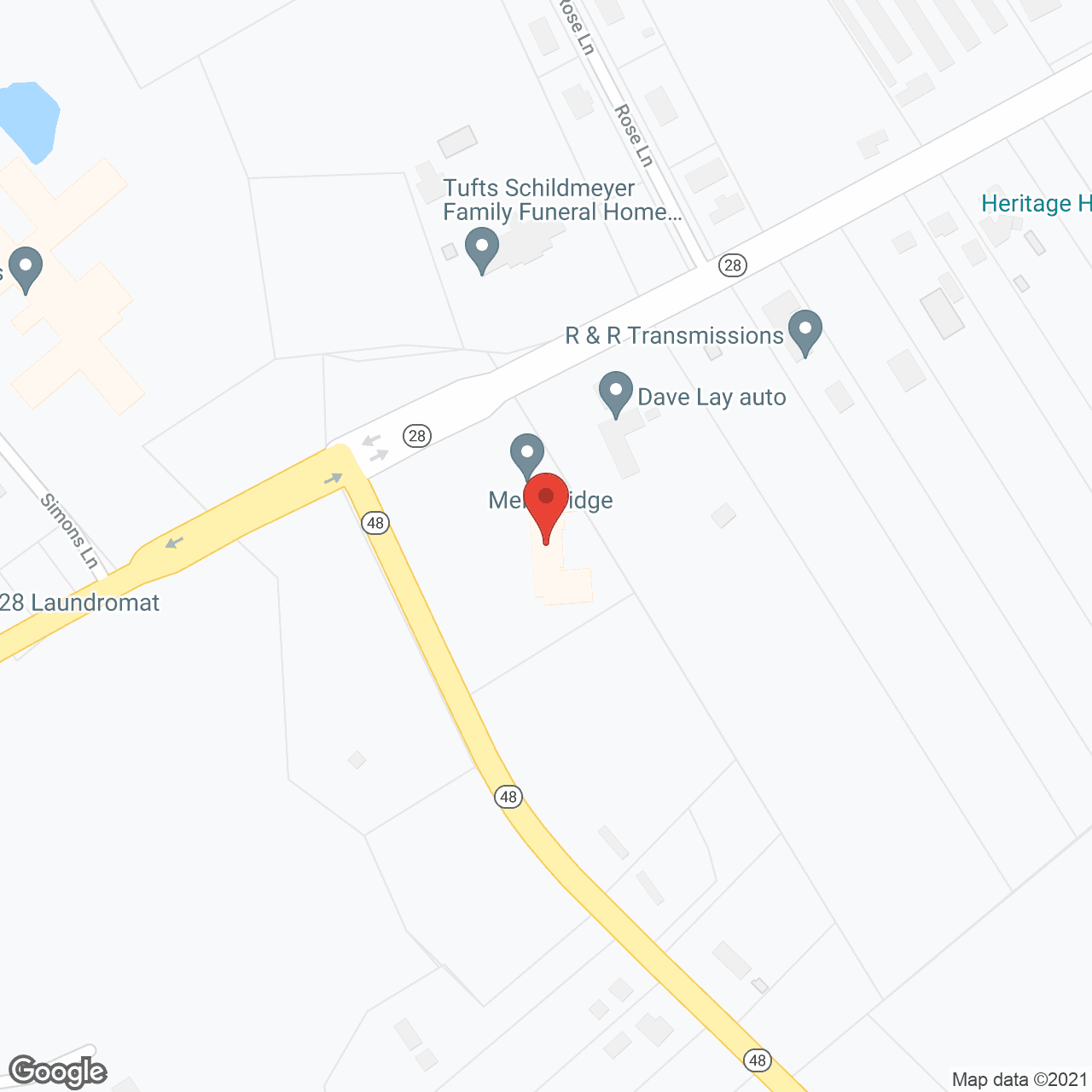 Mellon Meadows Care Center in google map