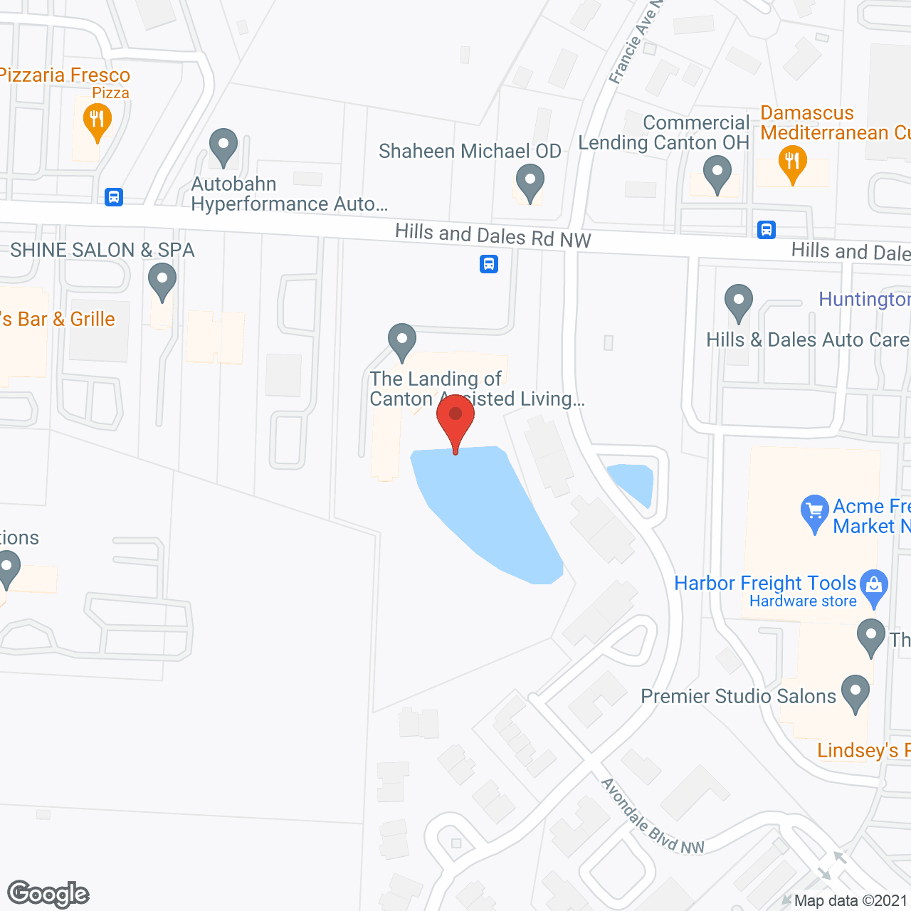 Aviva Hills in google map