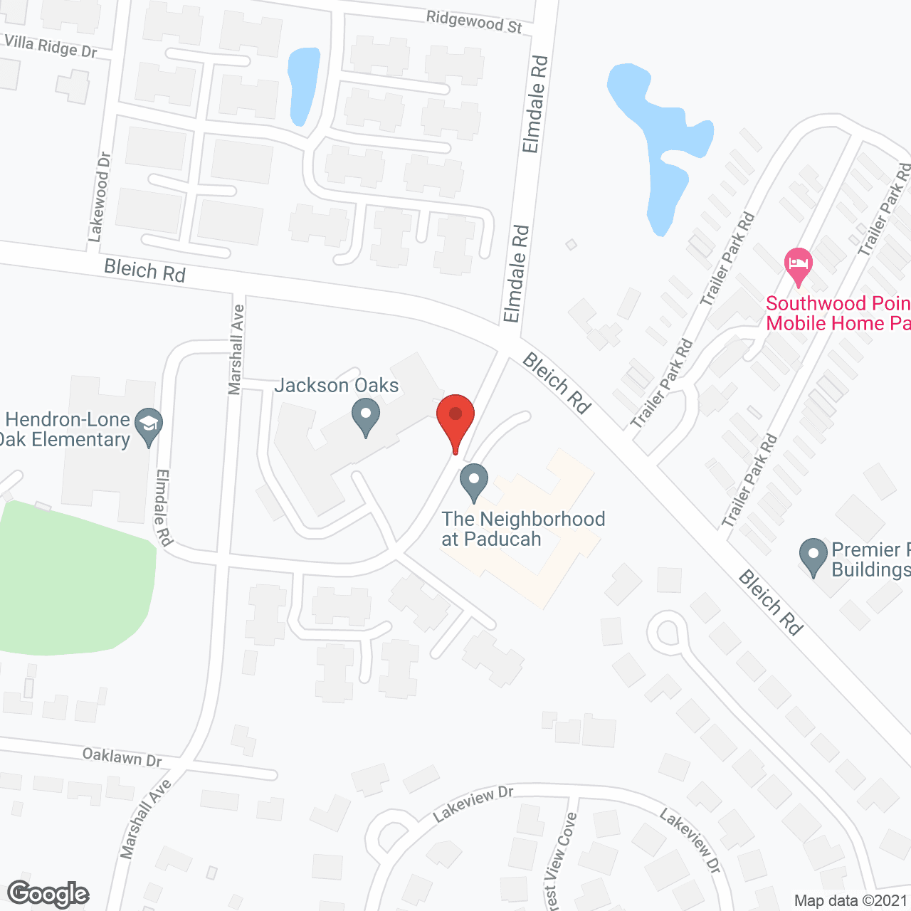 The Neighborhood at Paducah in google map