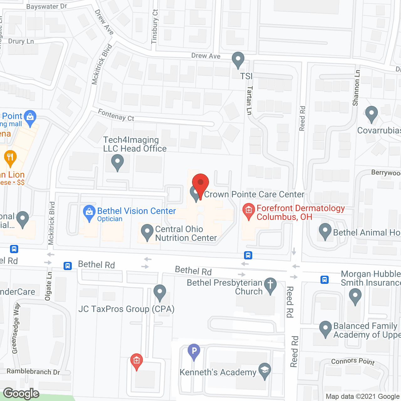 Crown Pointe Care Center in google map