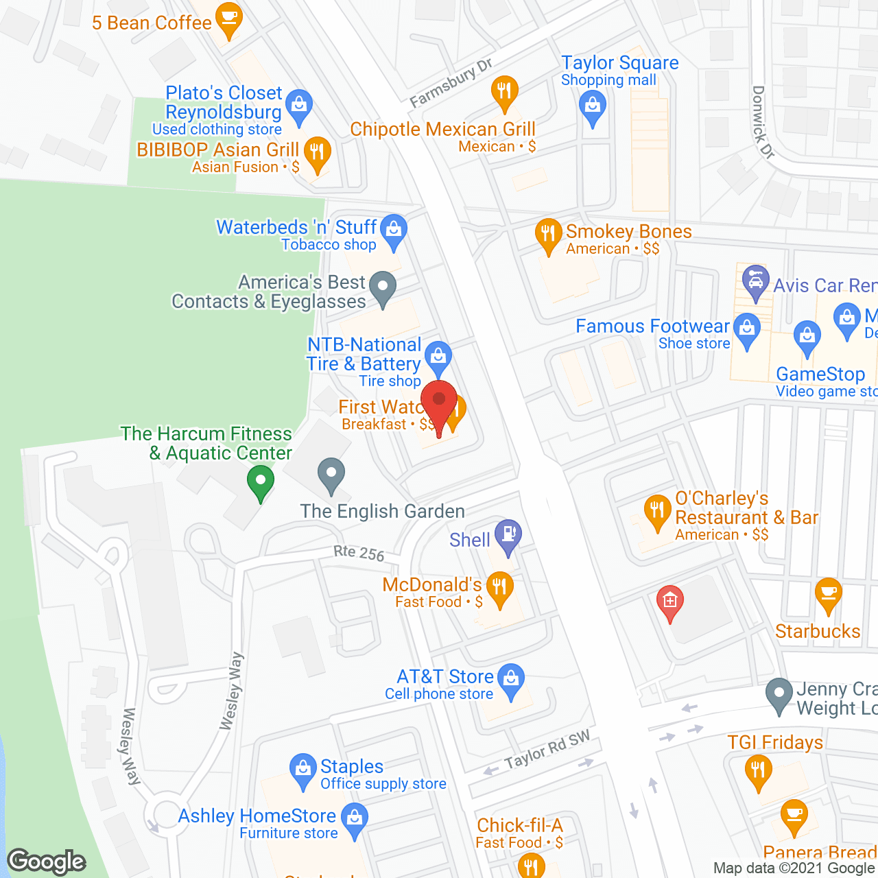 Parkside in google map