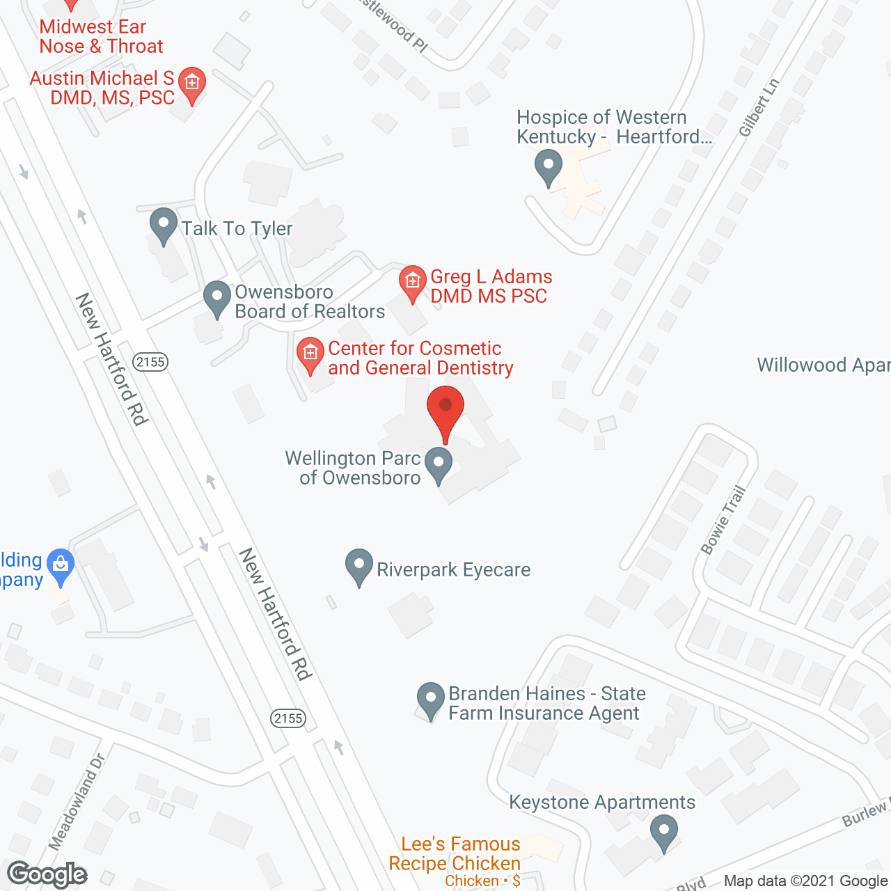 Wellington Parc of Owensboro in google map