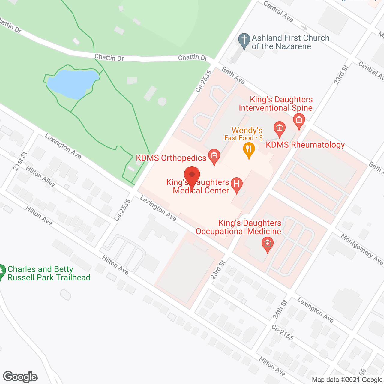 King's Daughter's Medical Center in google map