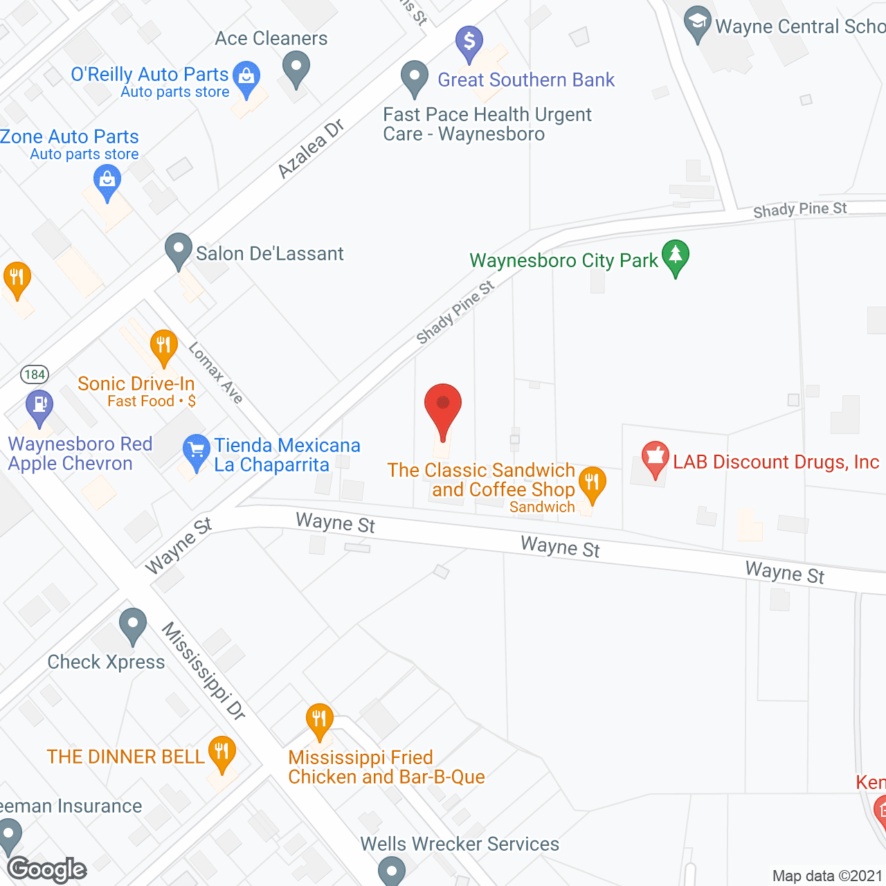 Brookwood Villa in google map