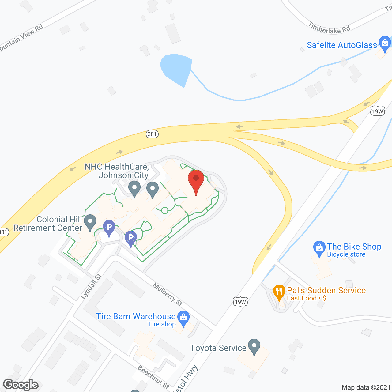NHC Health Care - Johnson City in google map