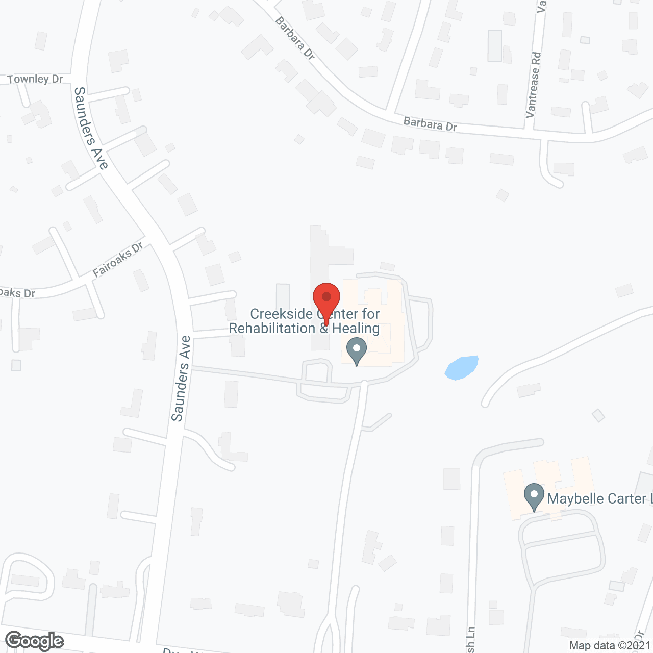 Creekside Health and Rehabilitation Center in google map