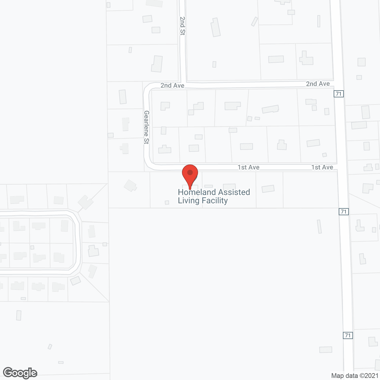Homeland Assisted Living Facility in google map
