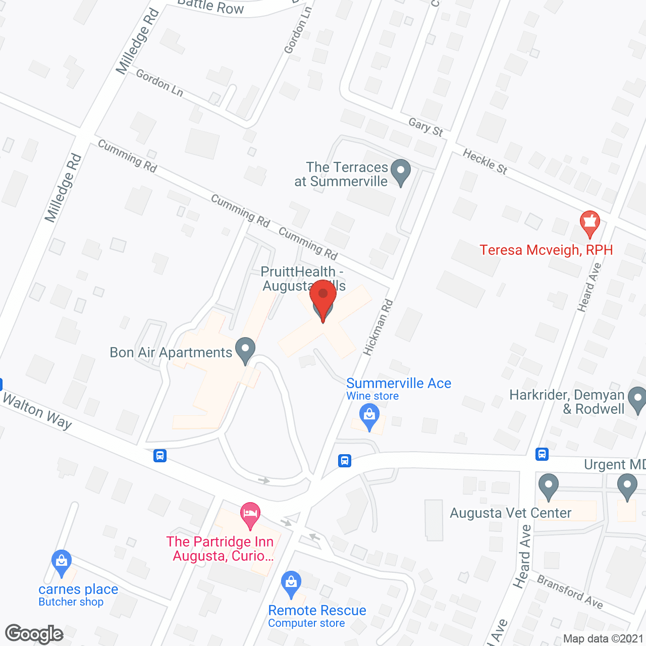 PruitHealth - Augusta Hills in google map