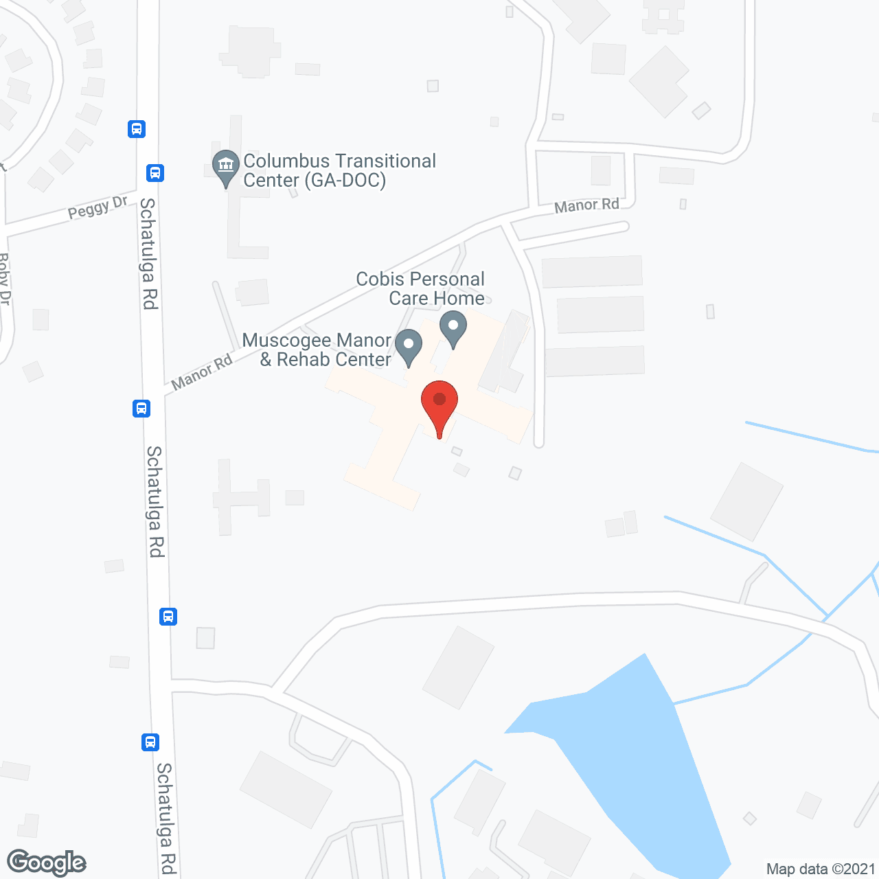 Muscogee Manor & Rehab Ctr in google map