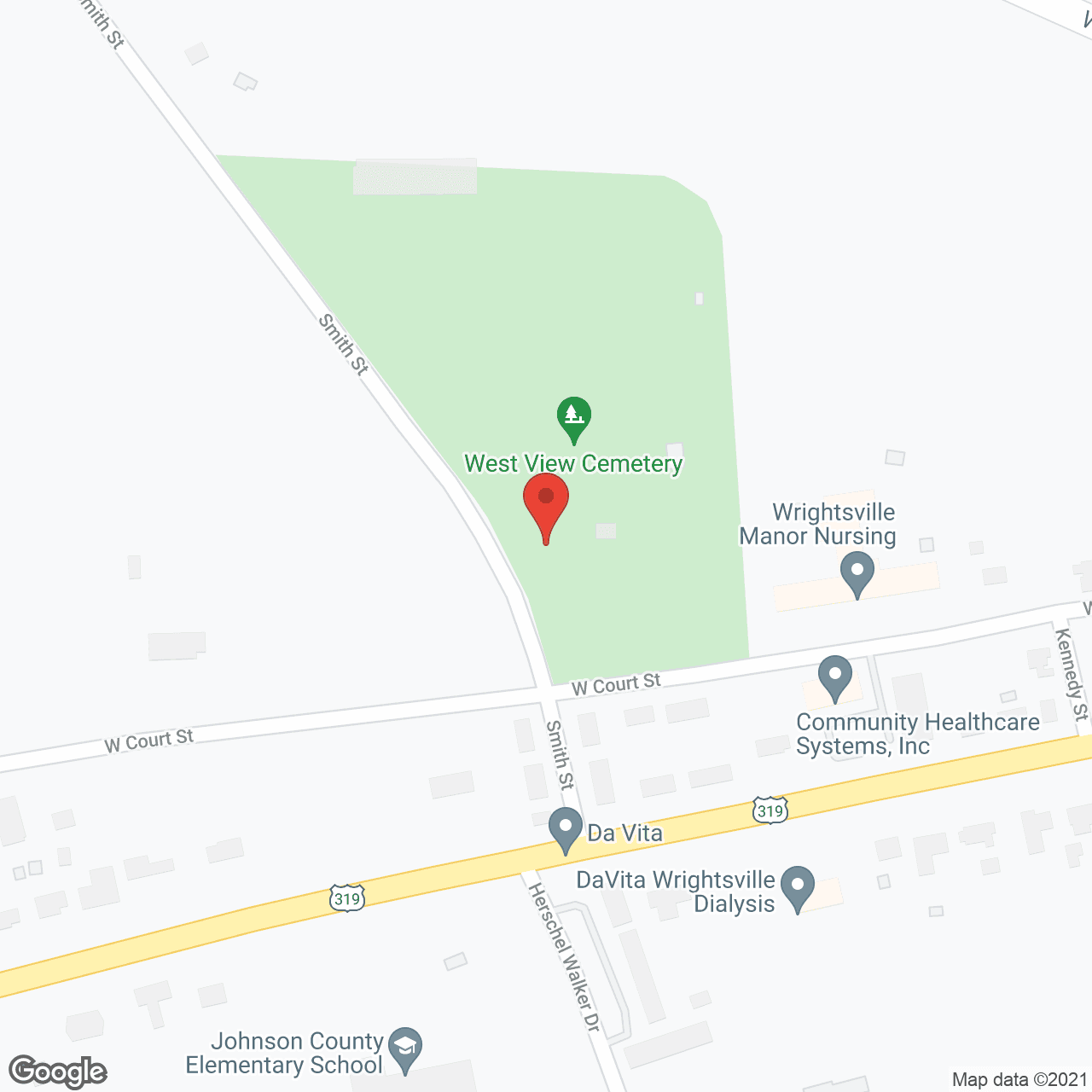 Wrightsville Manor Nursing in google map
