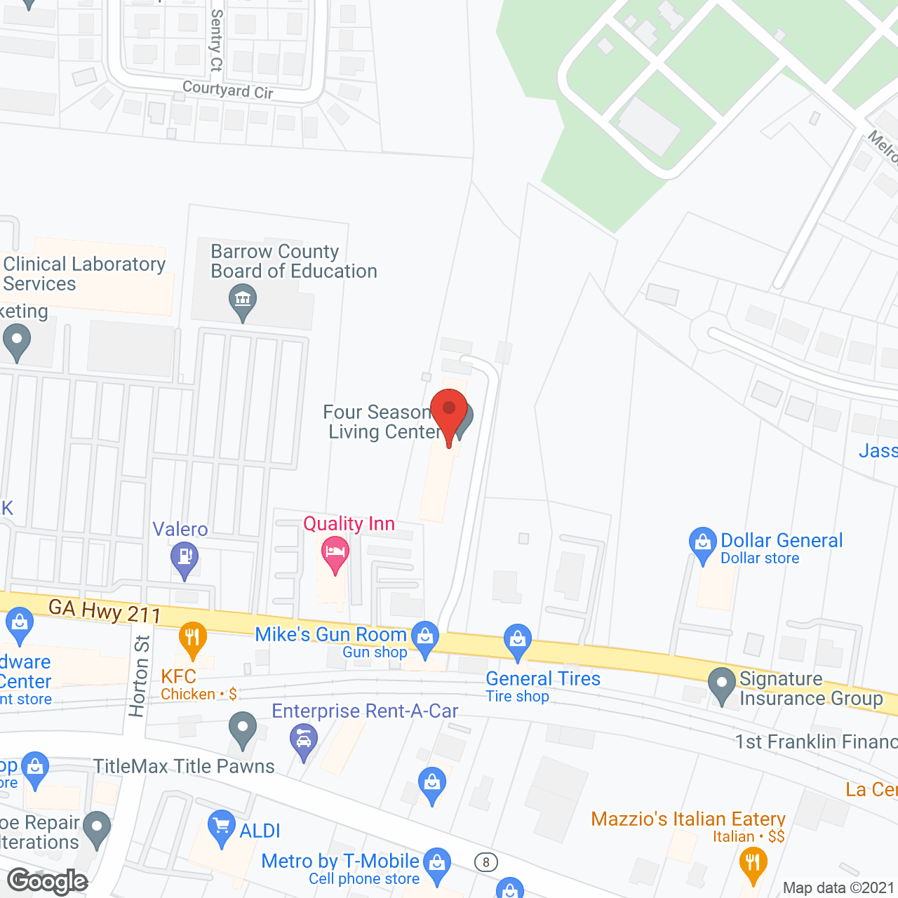 Four Seasons Independent Living Center in google map