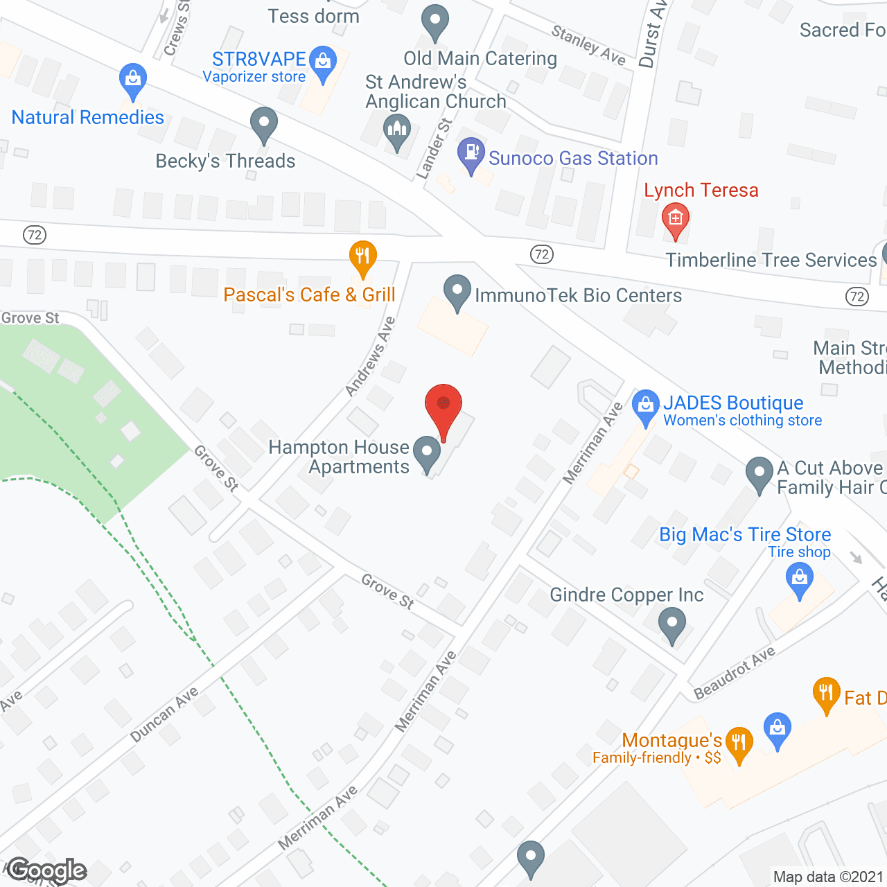Hampton House Apartments in google map