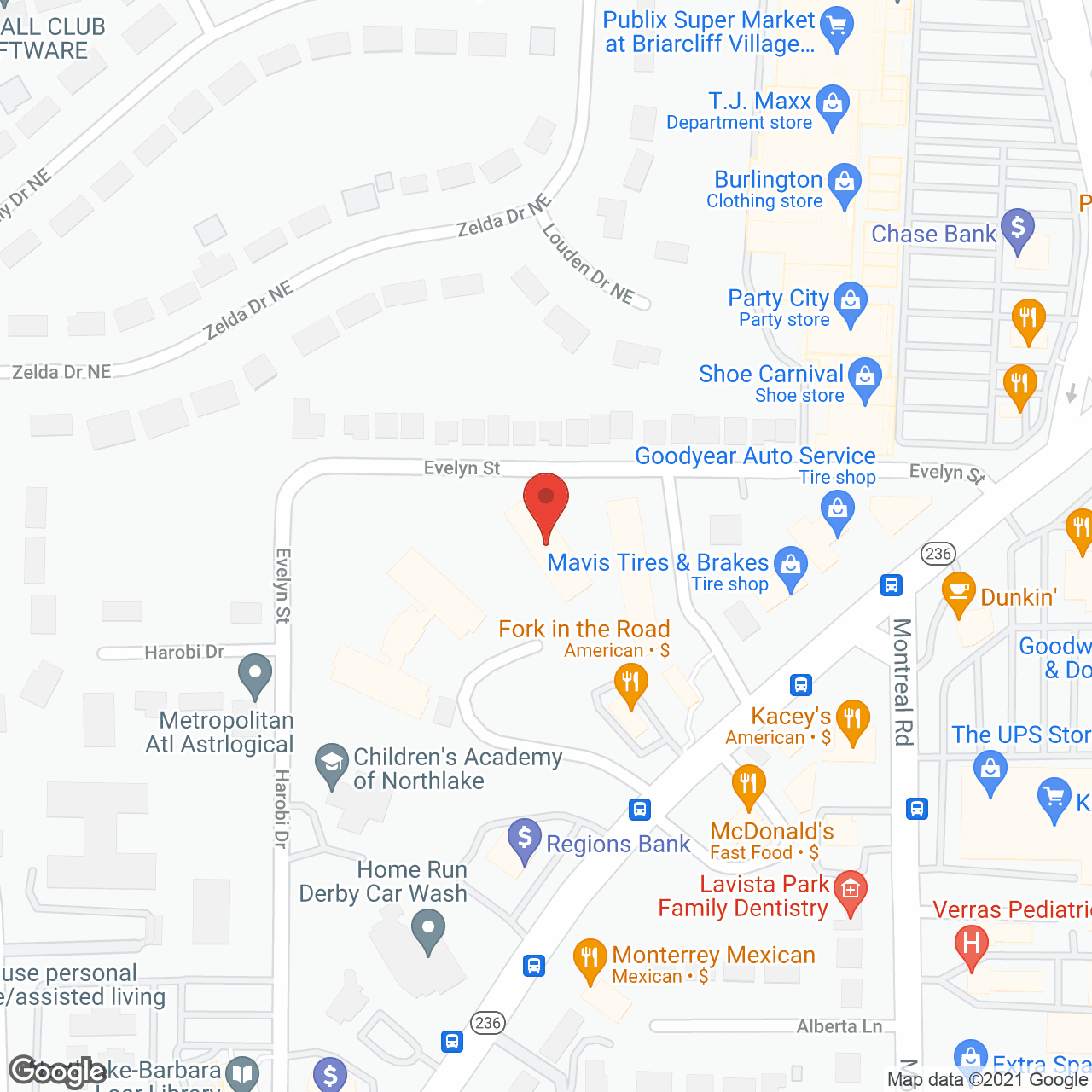 Bentley Square in google map