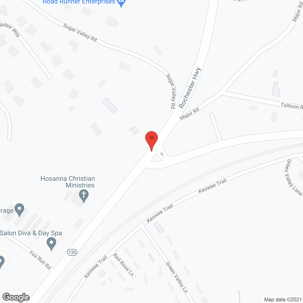 Keowee Square in google map