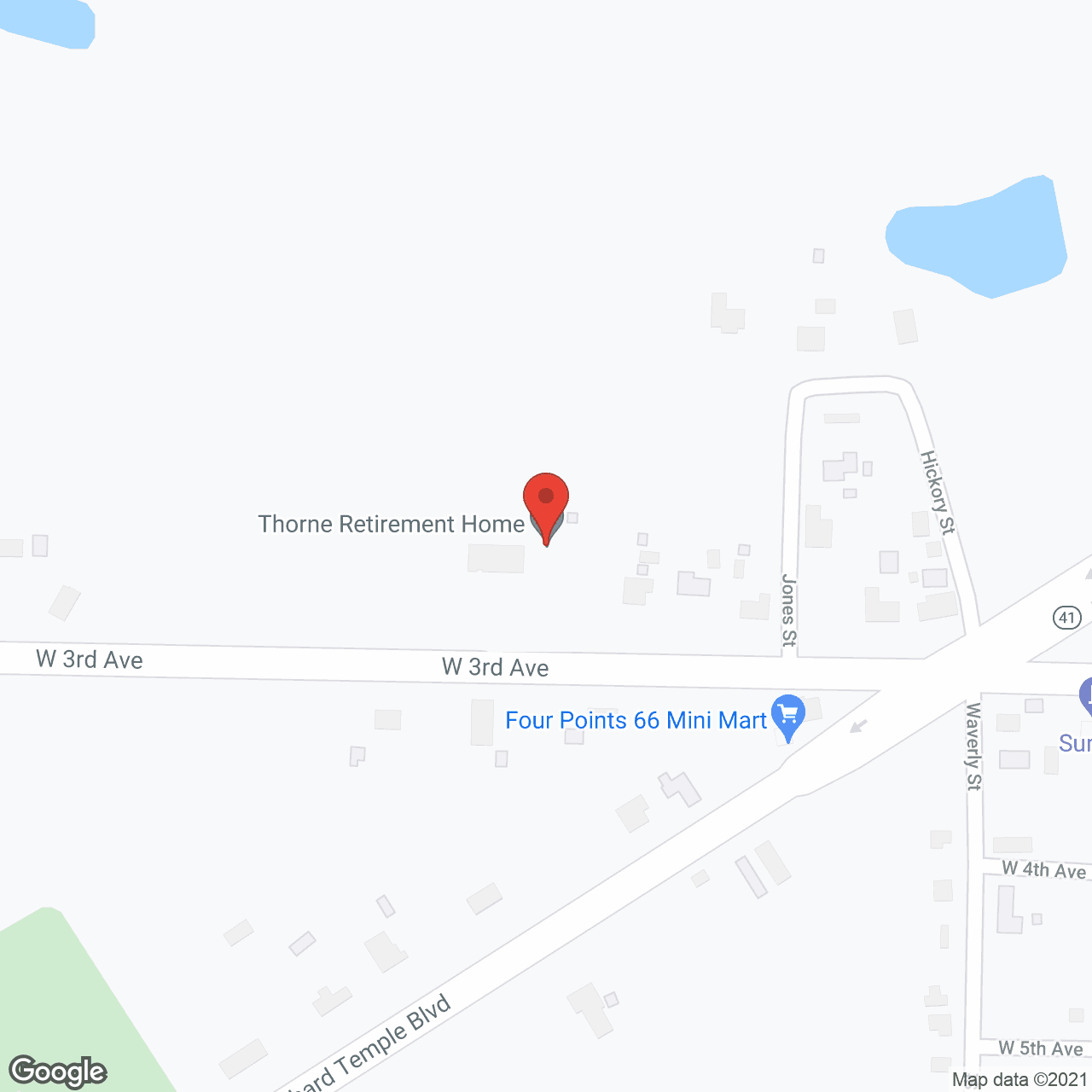 Thorne Retirement Home in google map