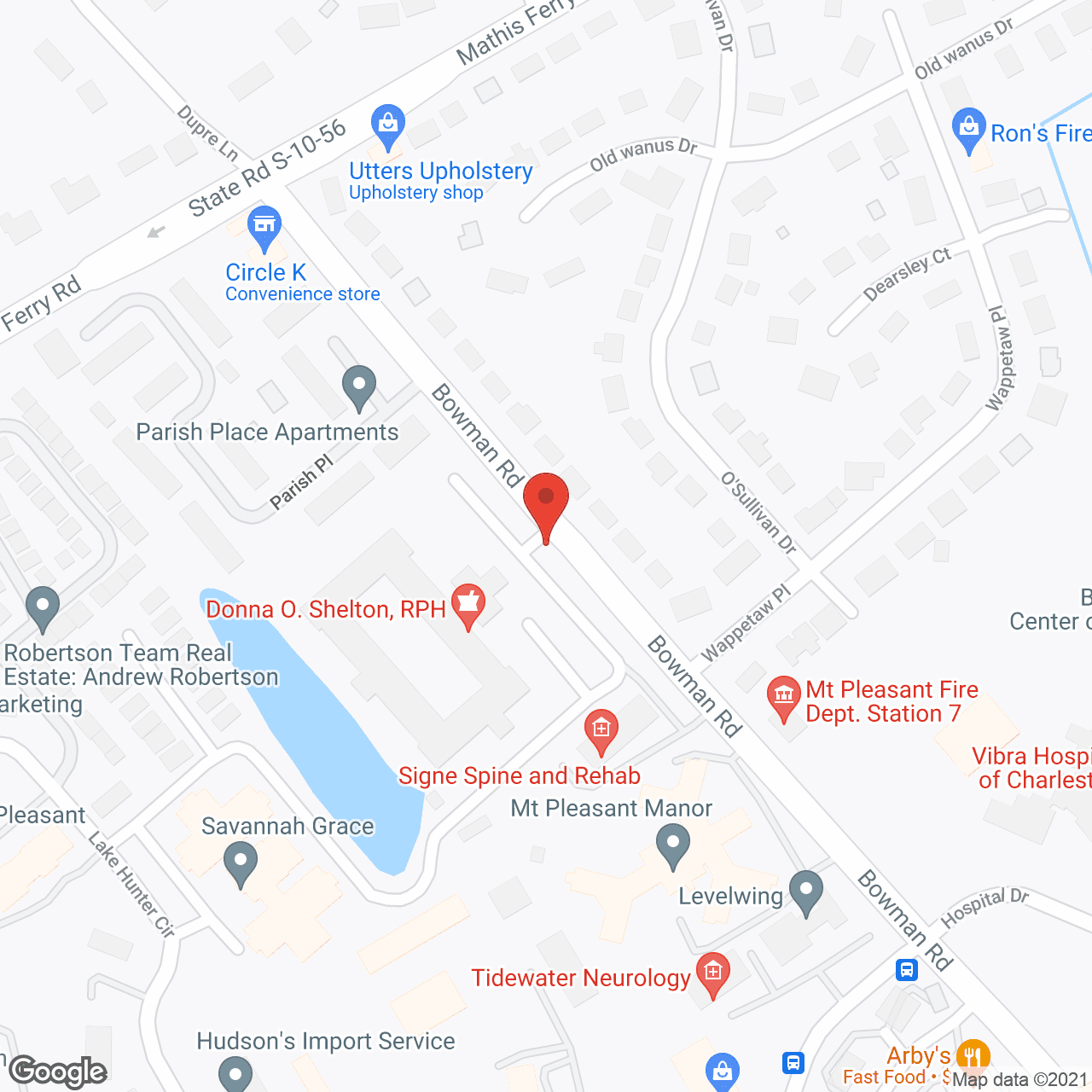 The Palms of Mt. Pleasant in google map