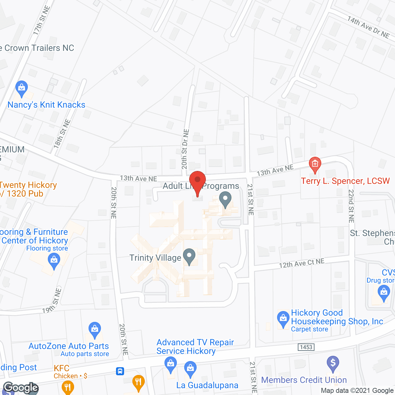 Trinity Village in google map