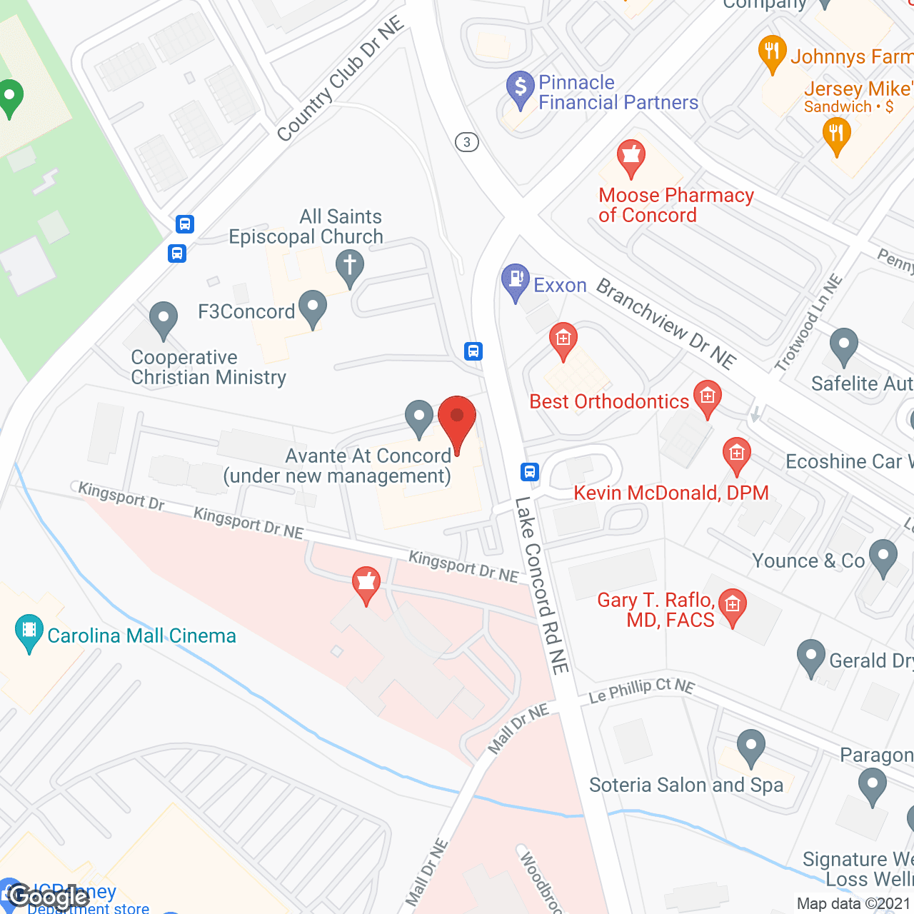 Avante' At Concord in google map
