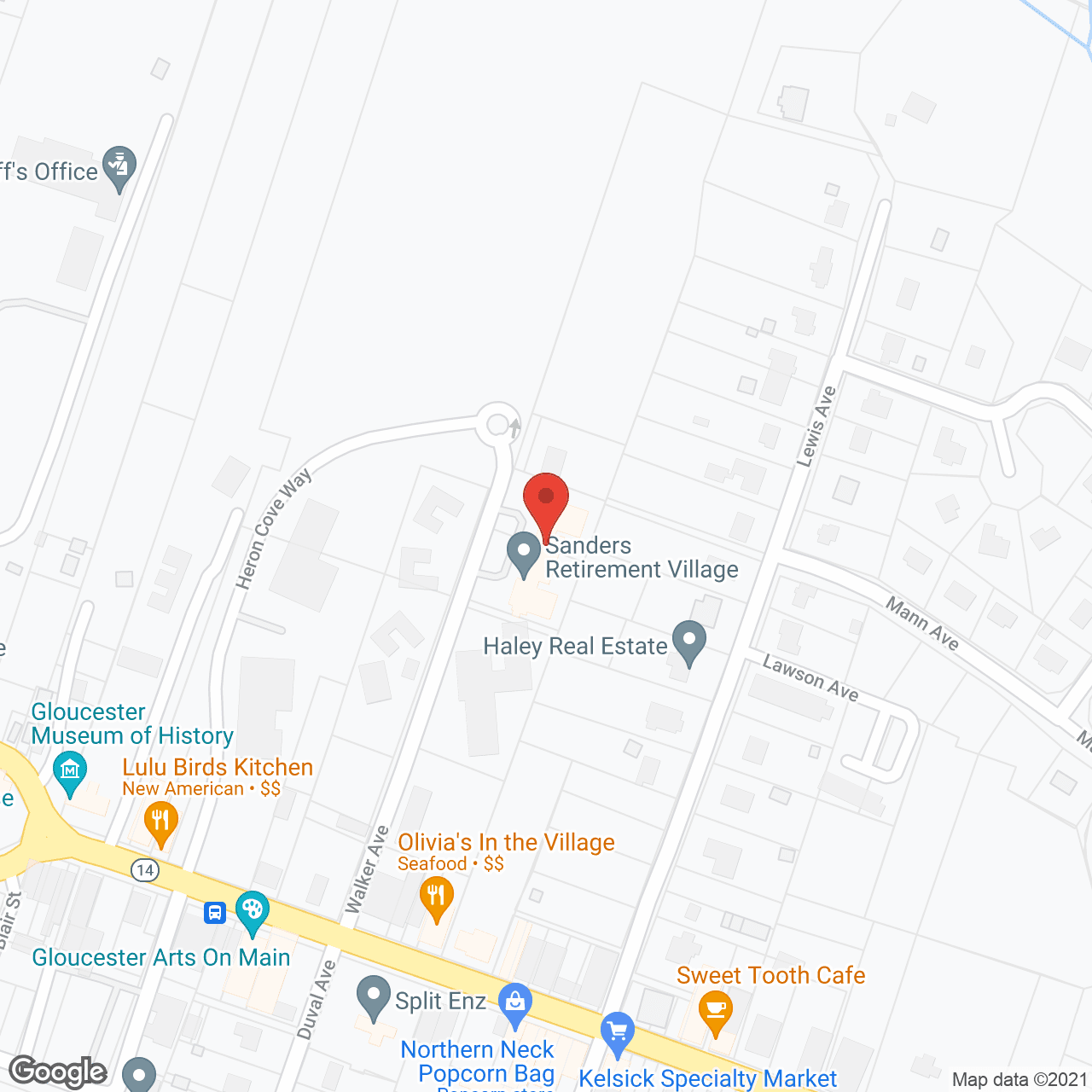 Sanders Retirement Village in google map