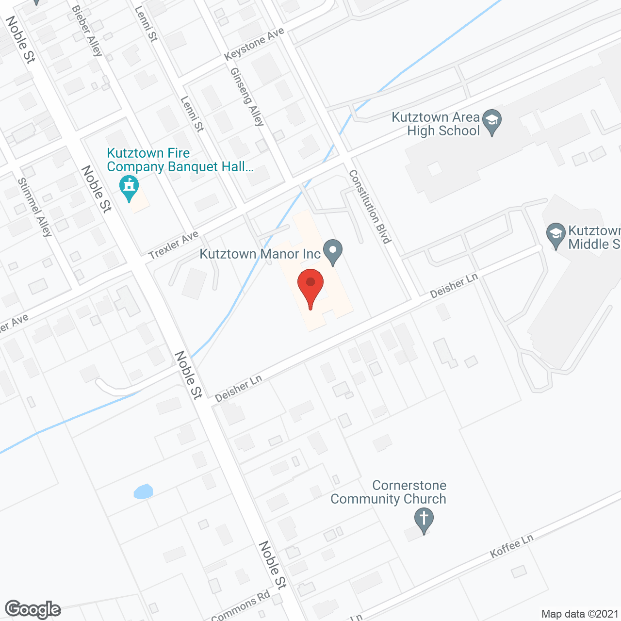 Kutztown Manor Inc in google map