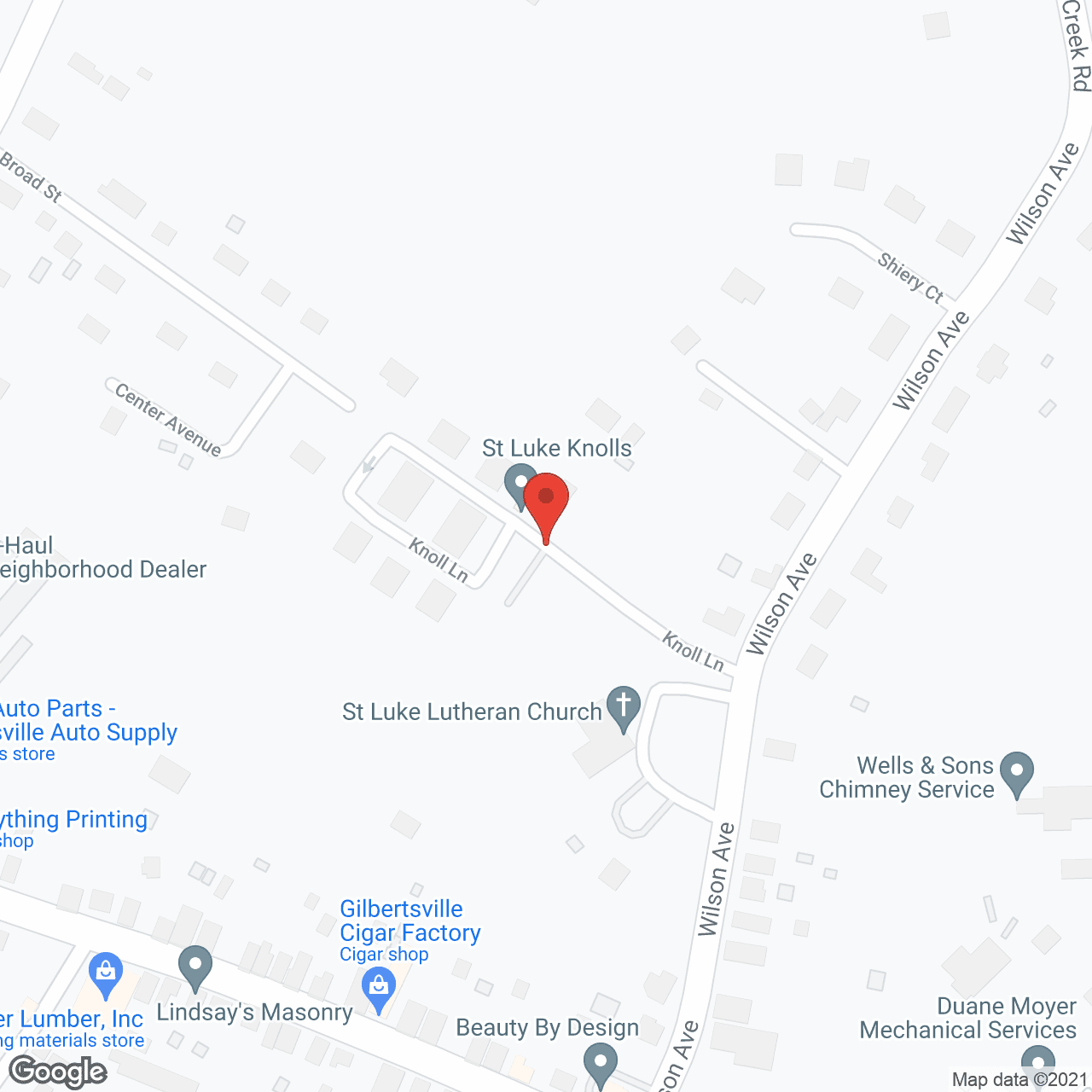 St Luke Knolls Inc in google map