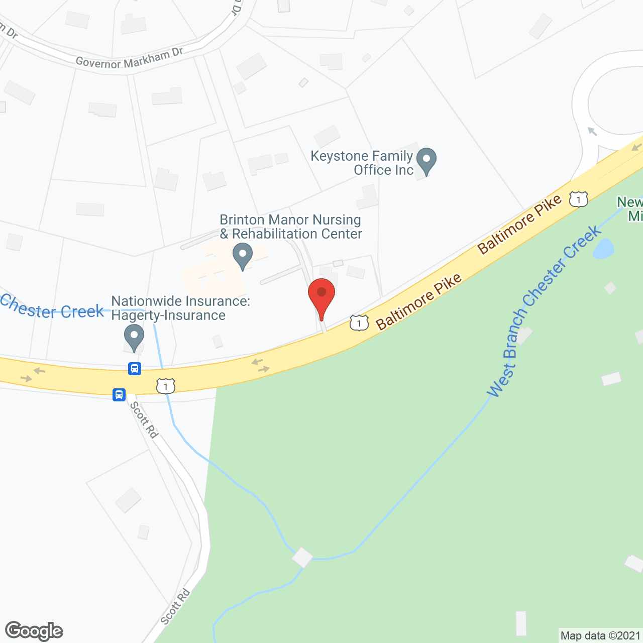 Brinton Manor in google map