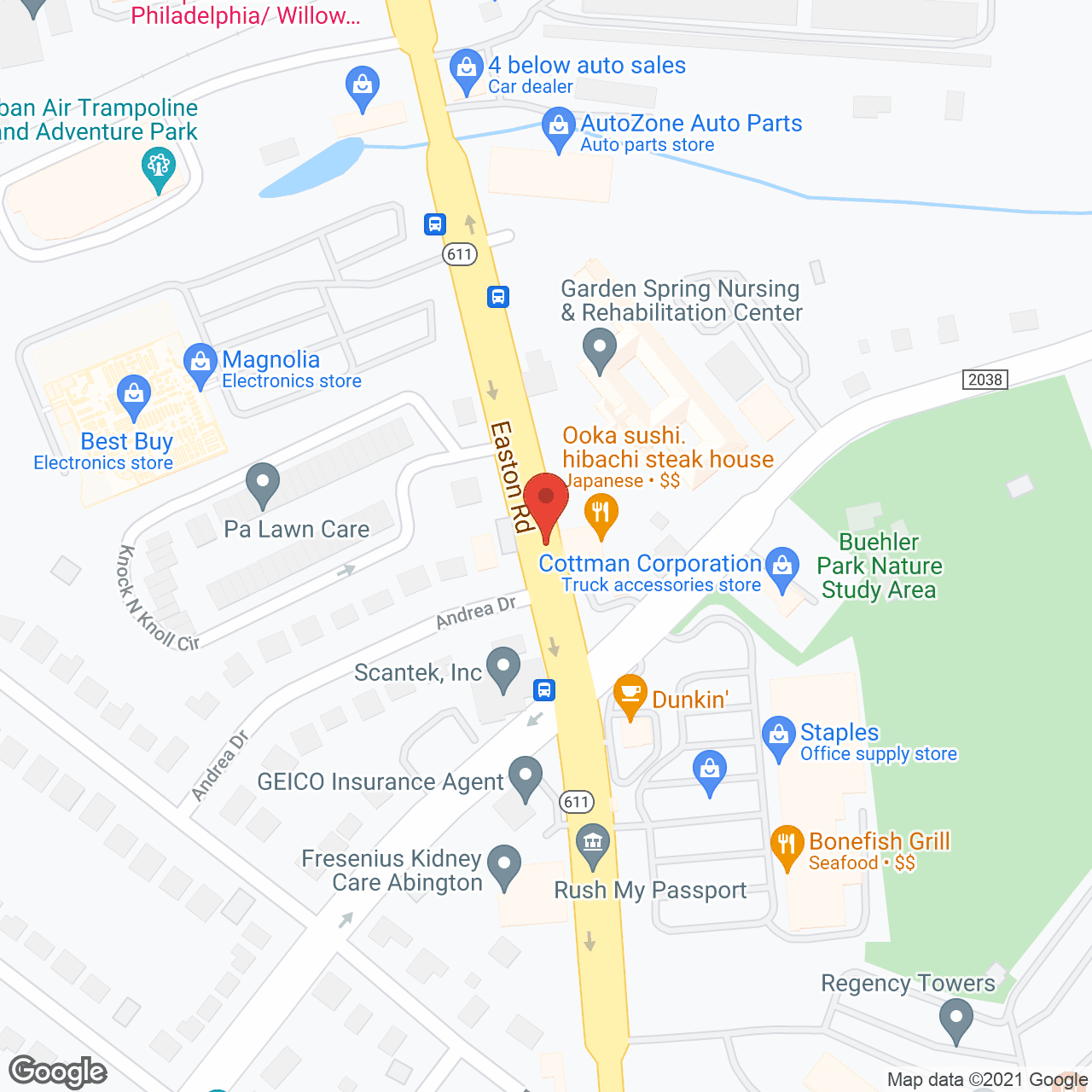 Garden Spring Center in google map