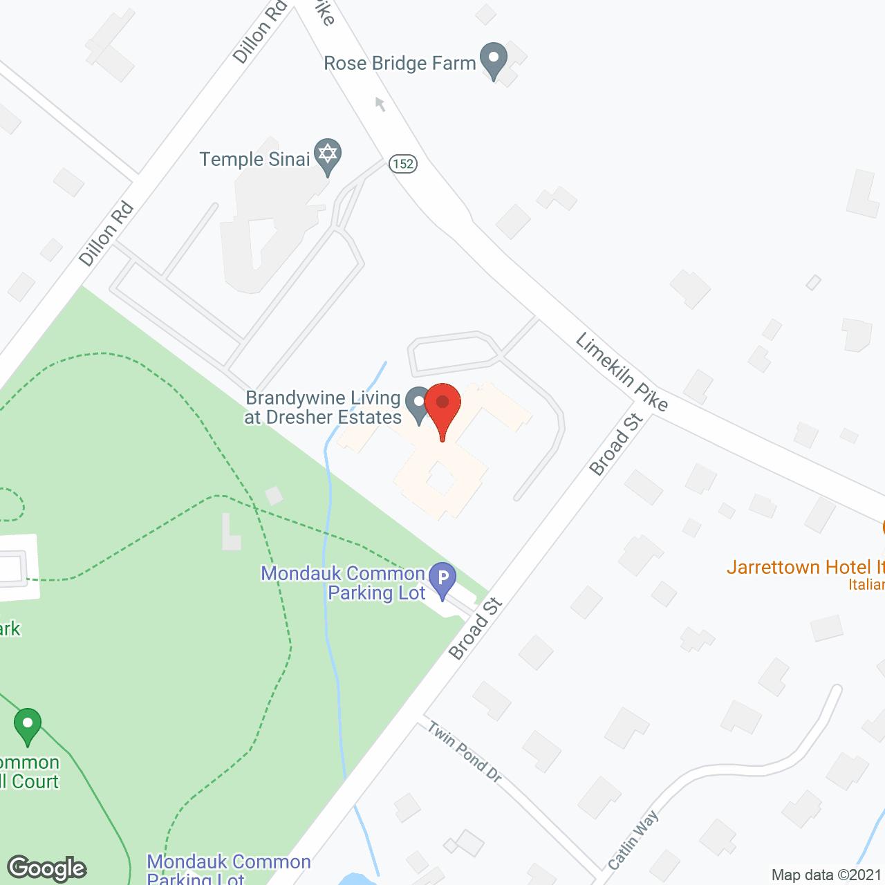 Brandywine at Dresher Estates in google map