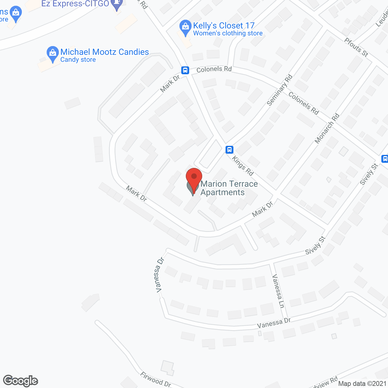 Marion Terrace Apartments in google map