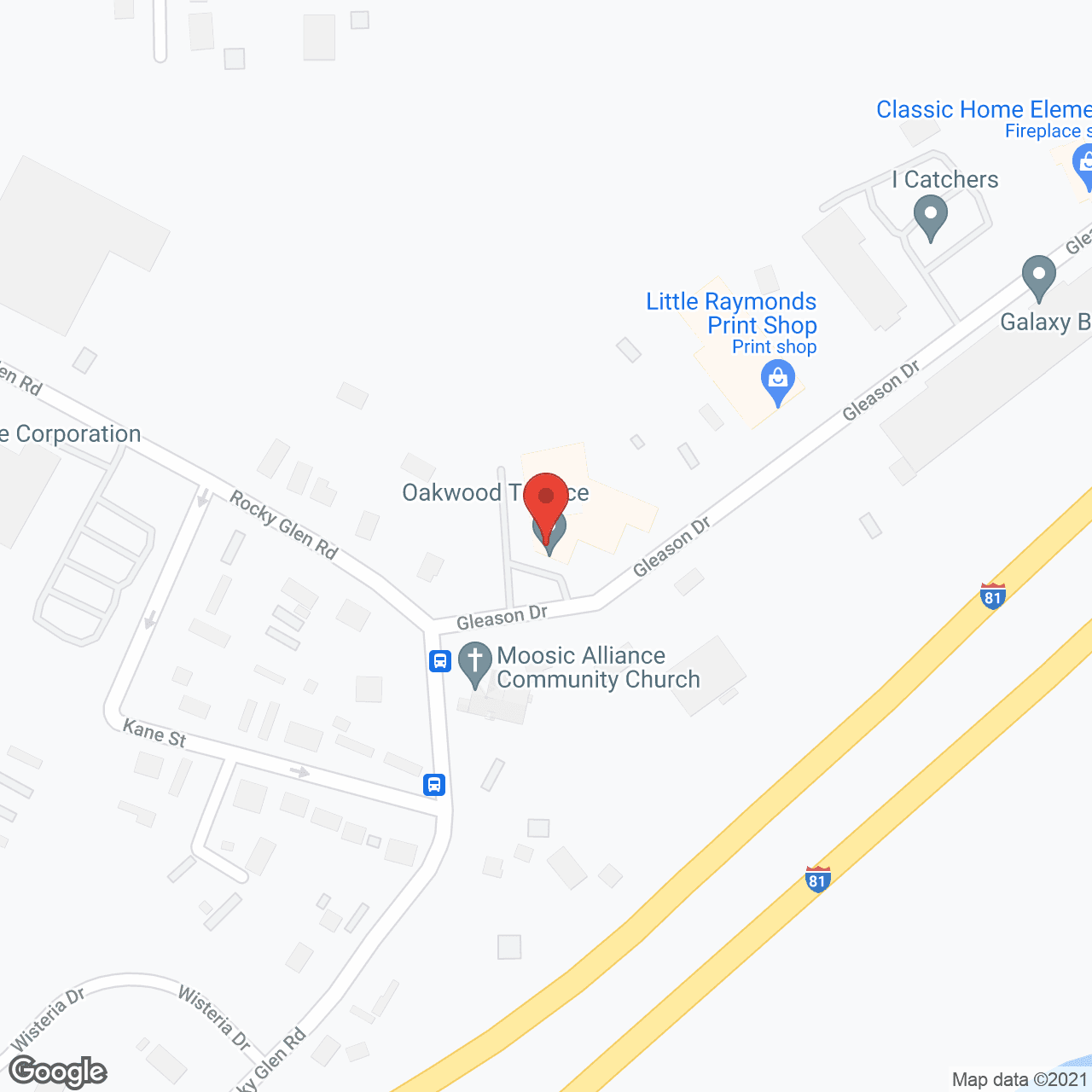 Oakwood Terrace in google map