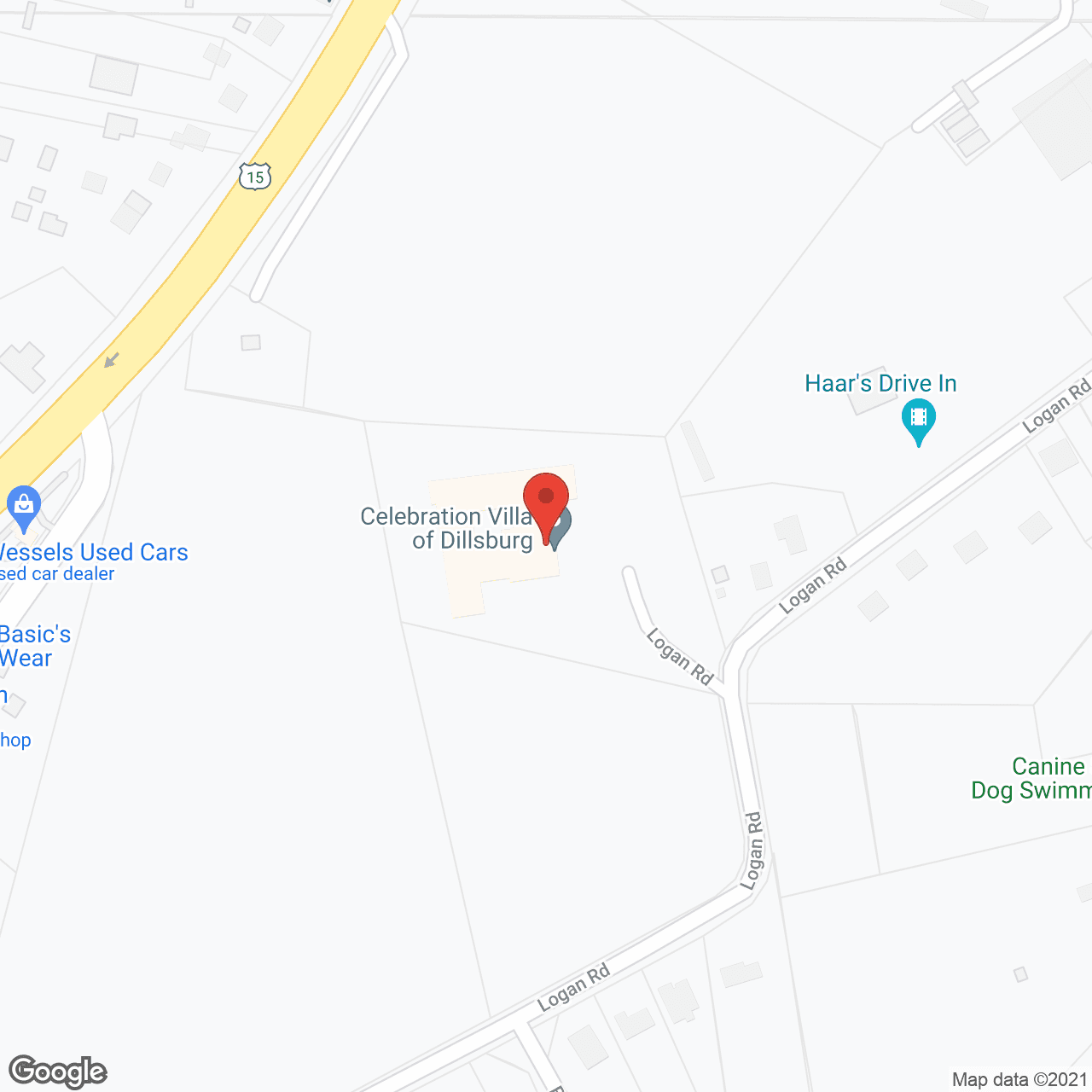 Celebration Villa of Dillsburg in google map