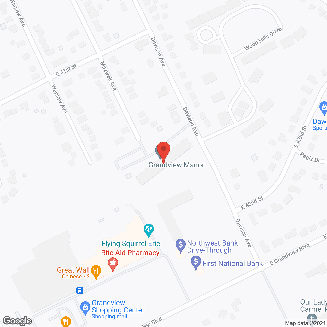 Grandview Manor in google map