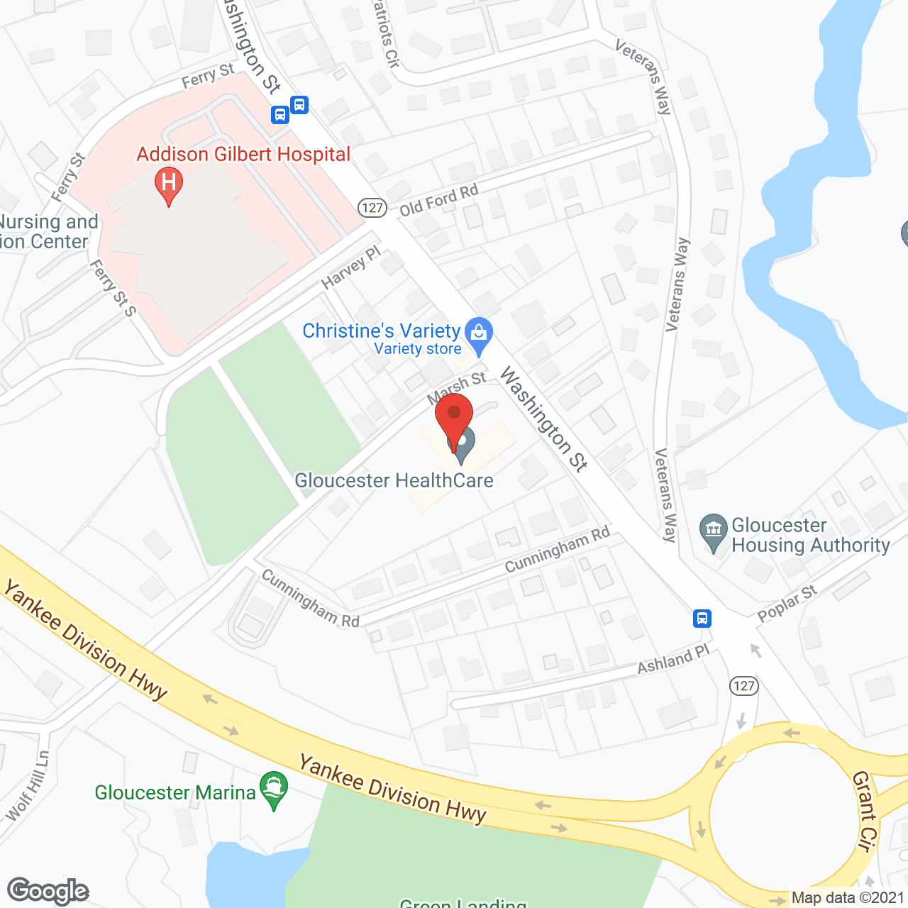 Golden Living Center of Gloucester in google map