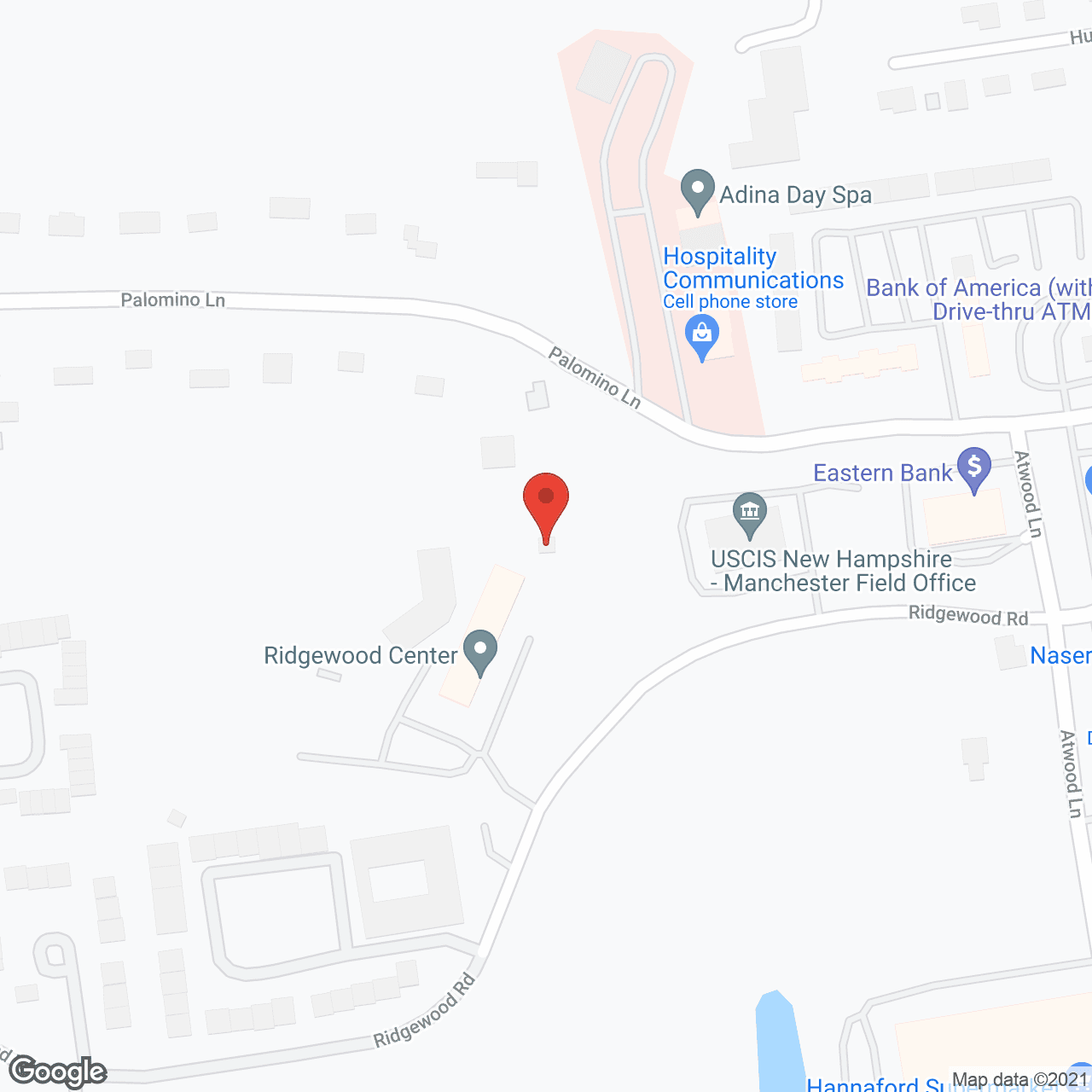 Ridgewood Center in google map