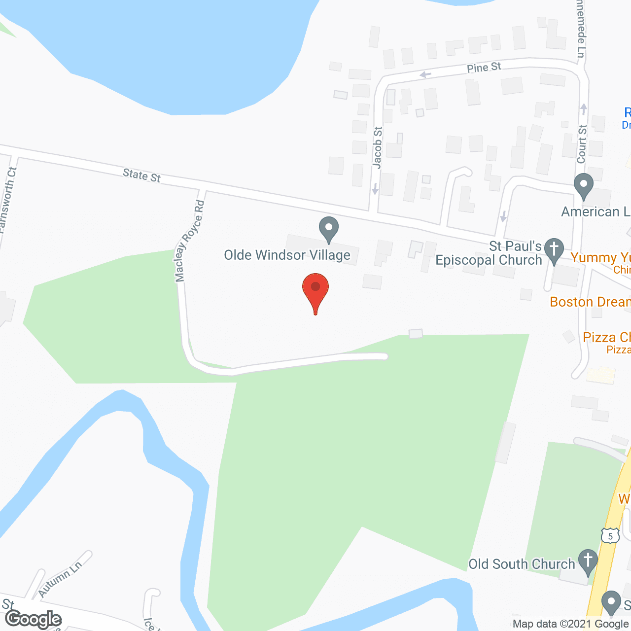 Olde Windsor Village in google map