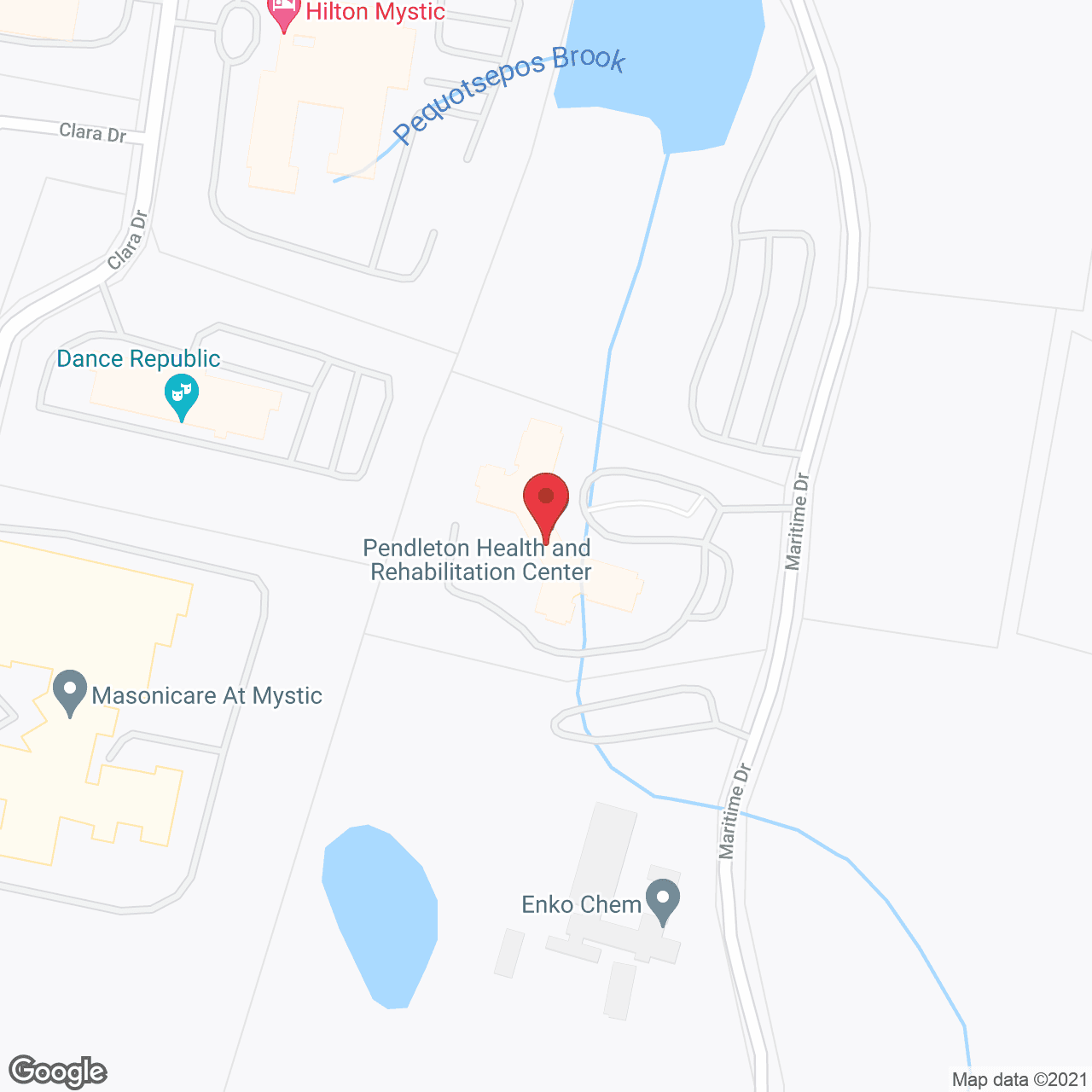 Pendleton Health & Rehab Center in google map