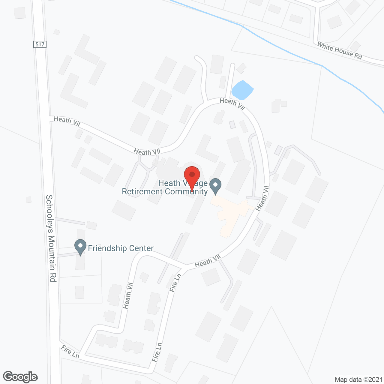 Heath Village in google map