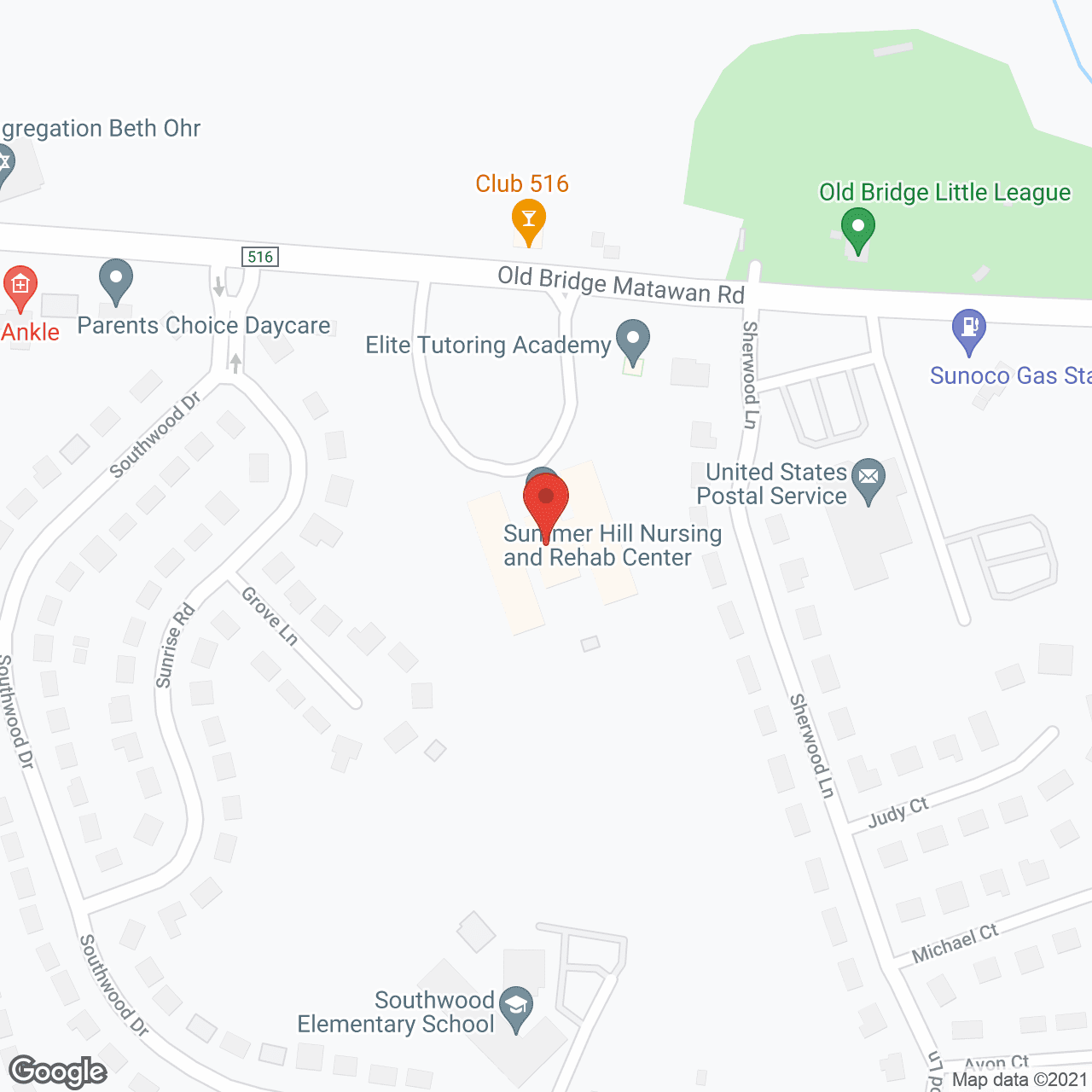 Summer Hill Nursing and Rehabilitation Center in google map