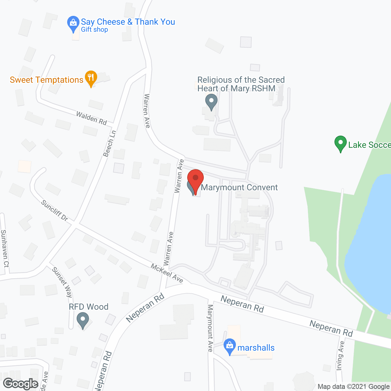 Marymount Retirement Convent in google map