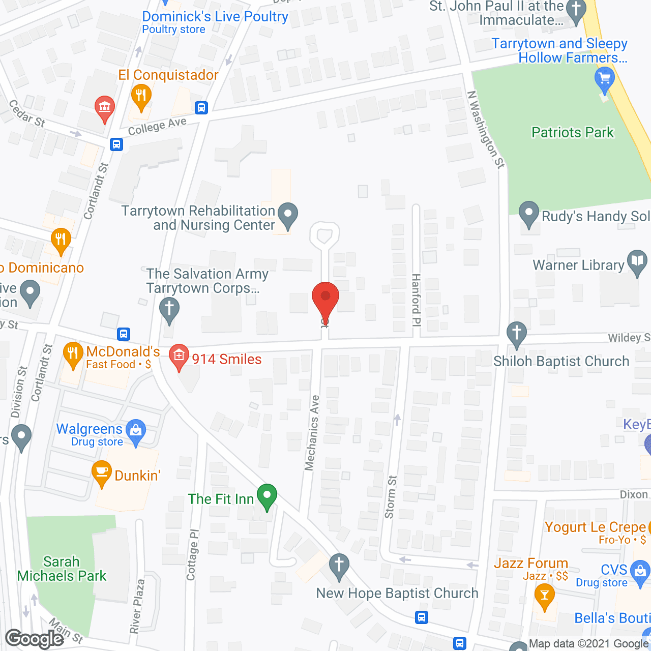 Tarrytown Hall Care Ctr in google map